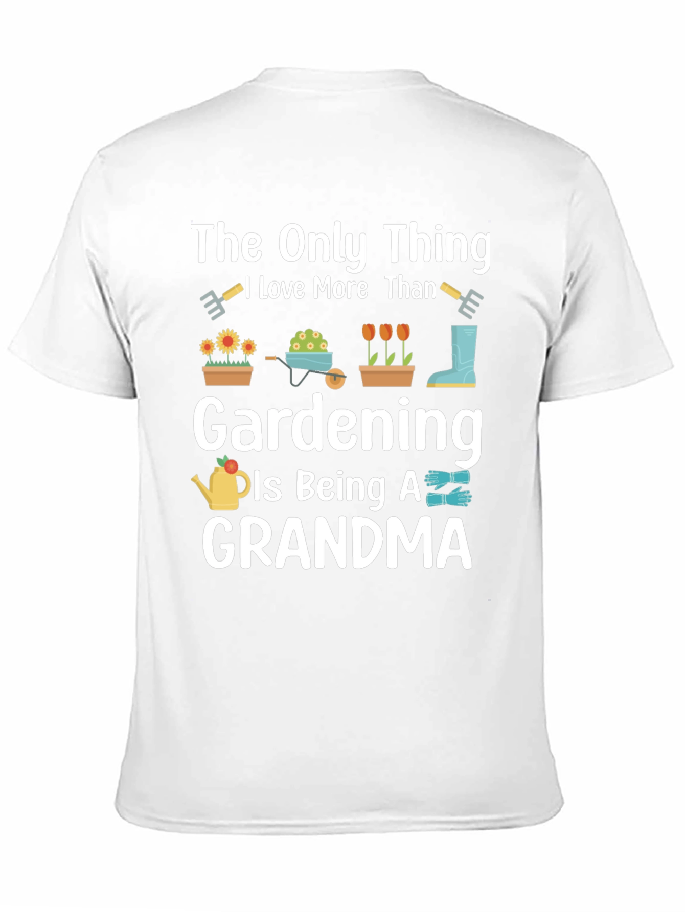 Black Gardening Grandma T-Shirt view 11