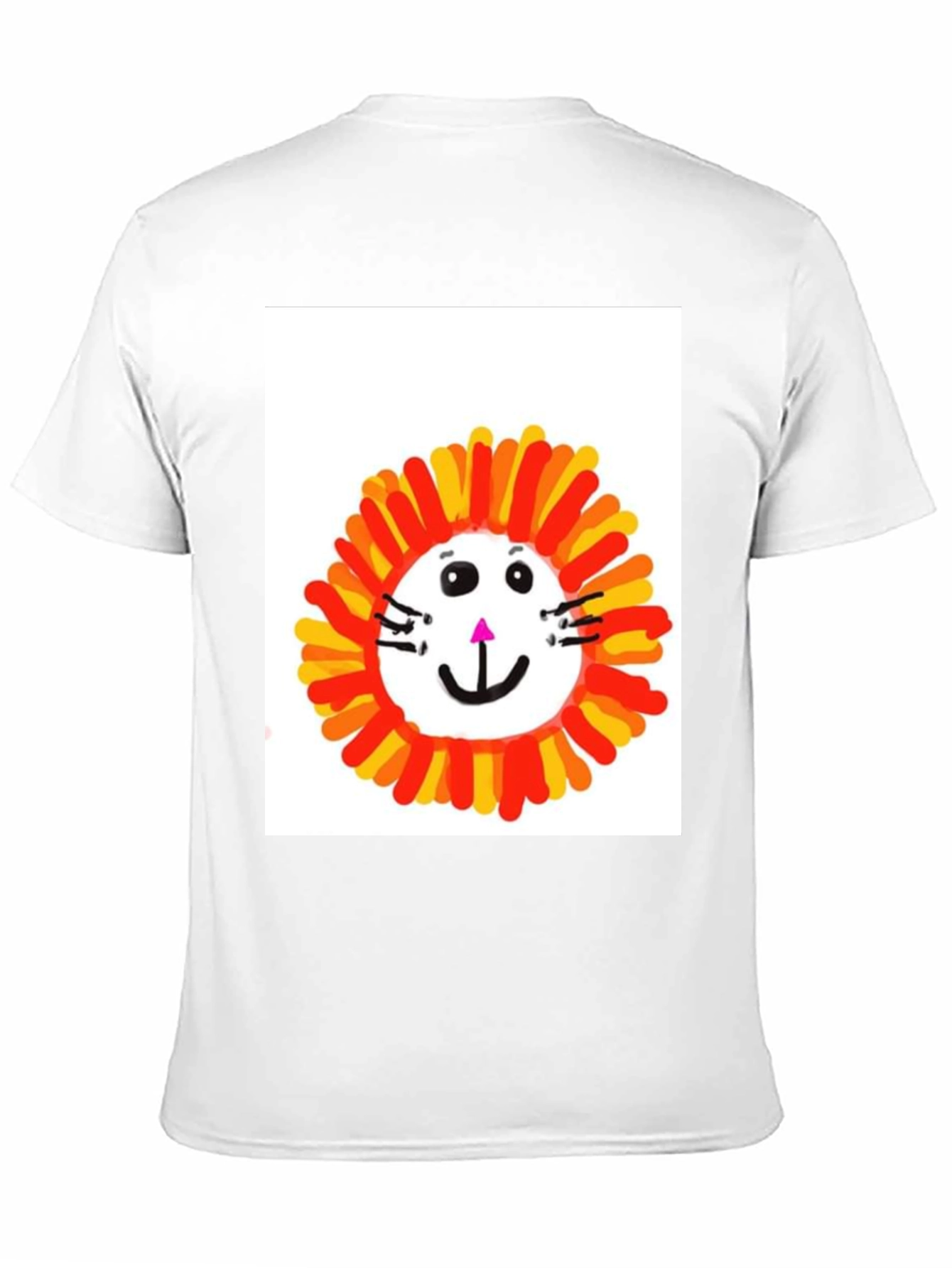 Black Fun Lion Graphic Tee - Black Cotton T-Shirt view 11