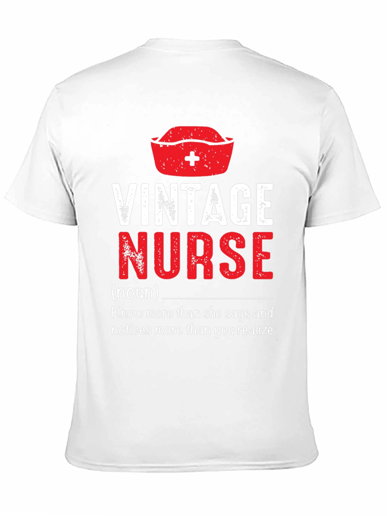 Black Vintage Nurse T-Shirt - Funny Nursing Gift view 11