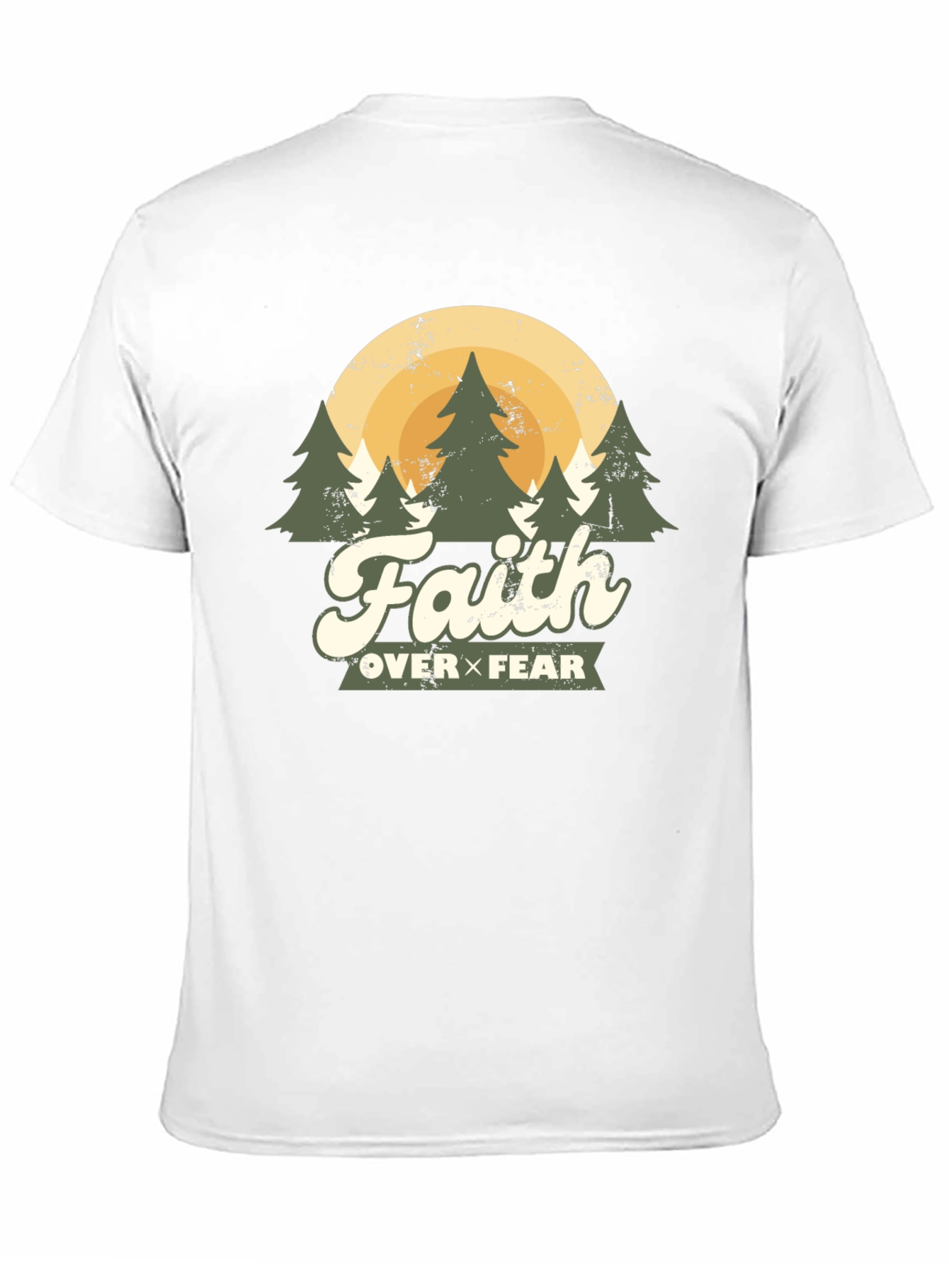 Black Faith Over Fear Graphic Tee view 11