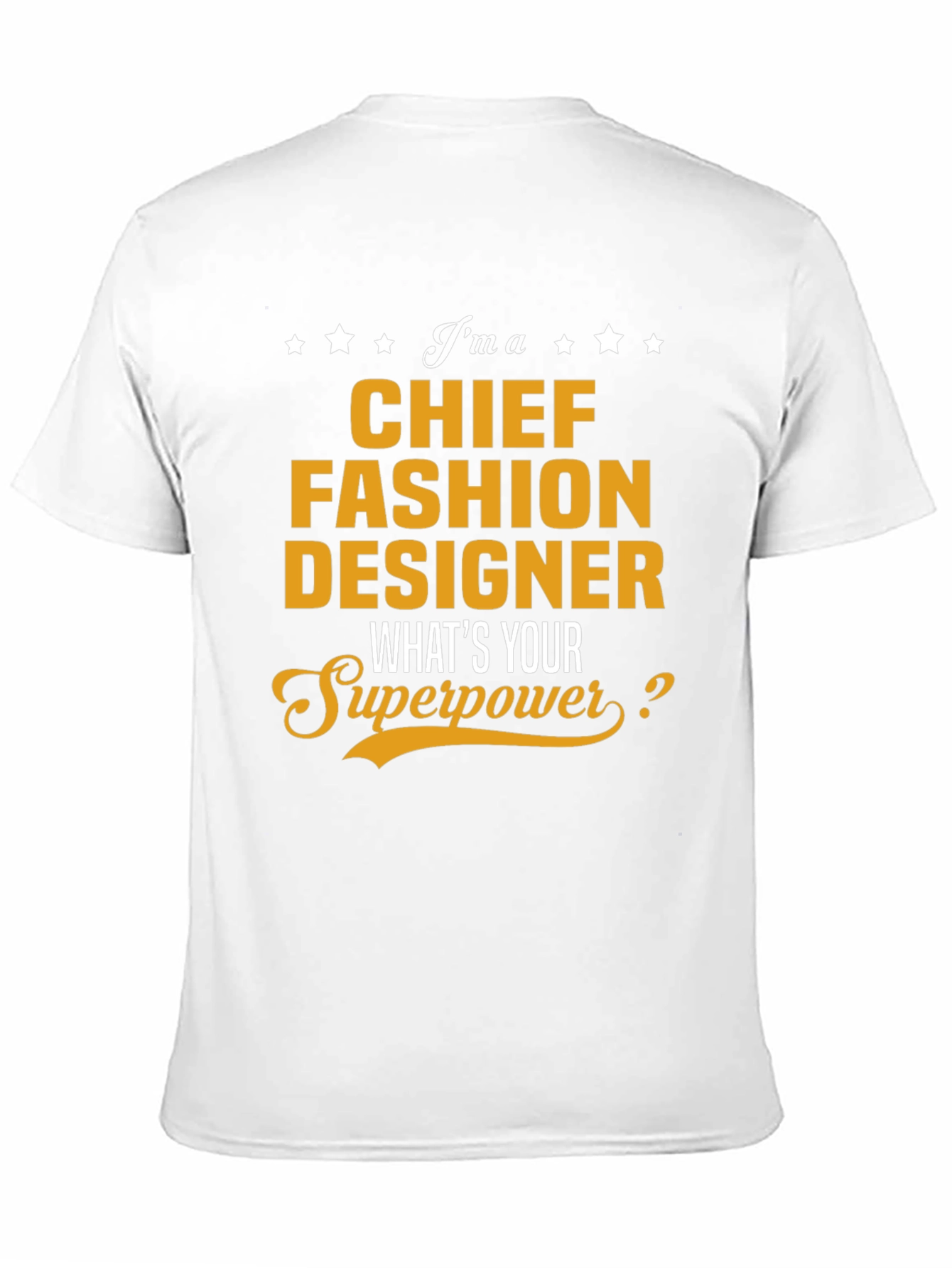Black Chief Fashion Designer T-Shirt - What's Your Superpower? view 11