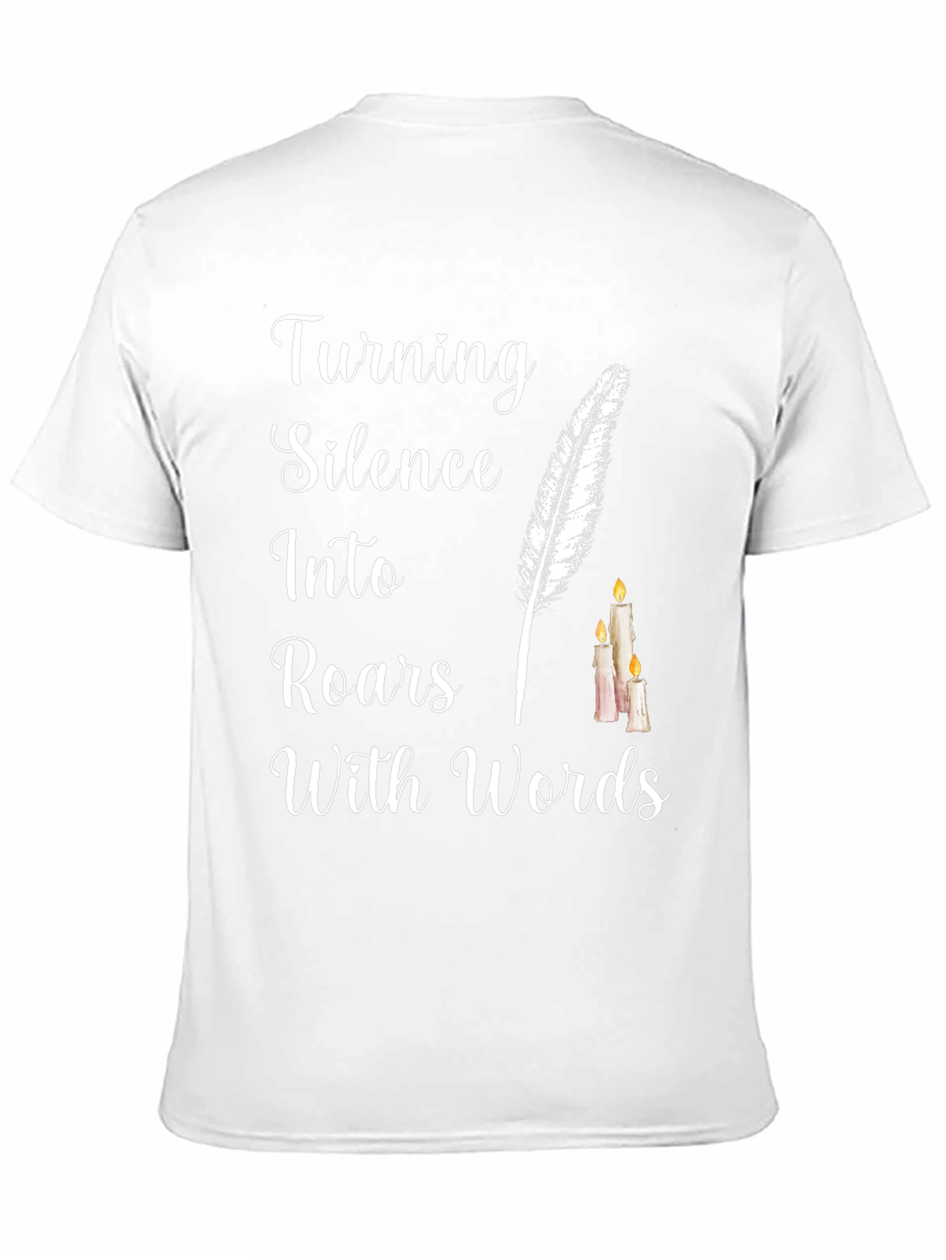 Black Turning Silence into Roars with Words T-Shirt view 11