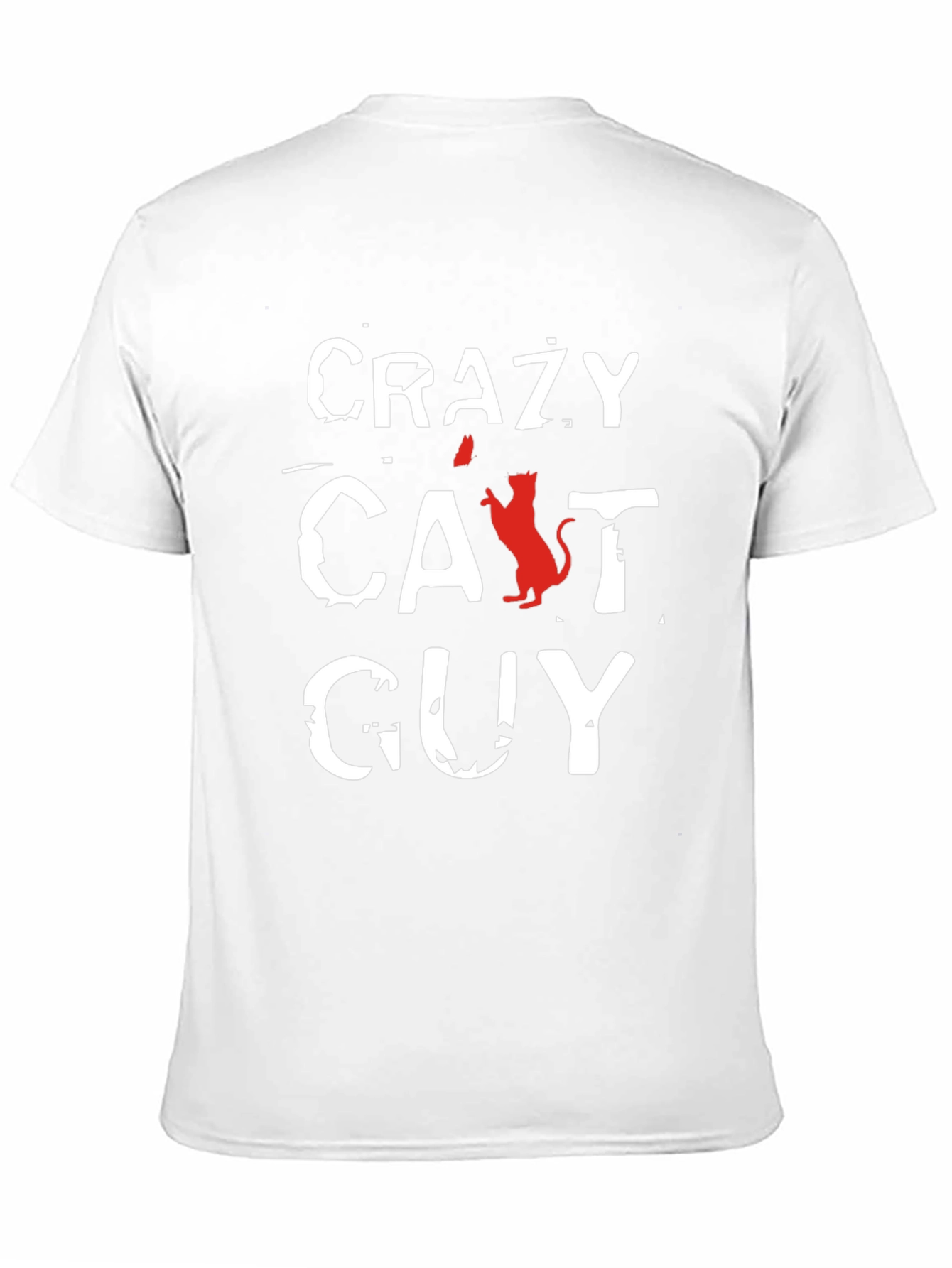 Black Crazy Cat Guy T-Shirt - Unique Gift for Cat Lovers view 11