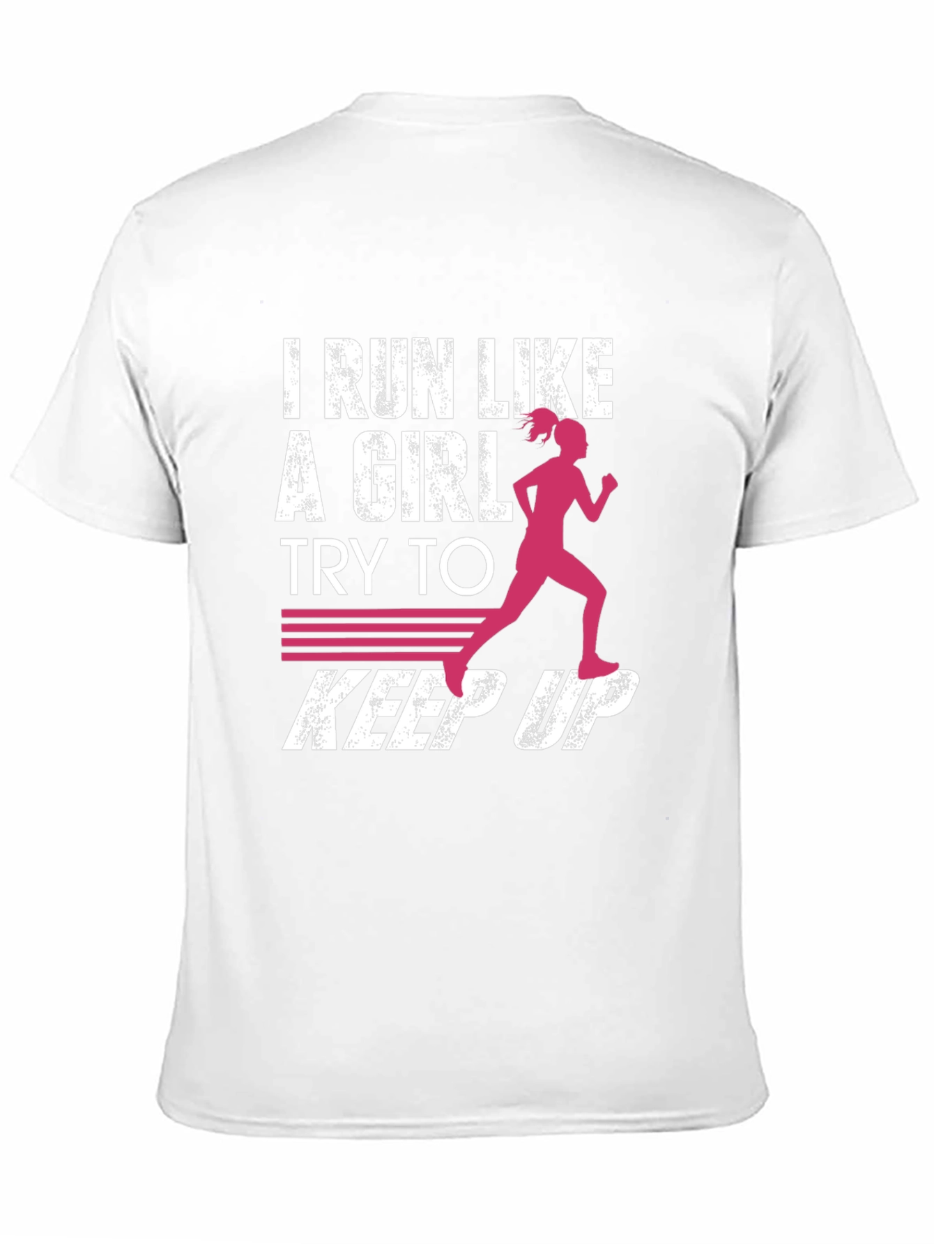 Black I Run Like a Girl Graphic T-Shirt view 11