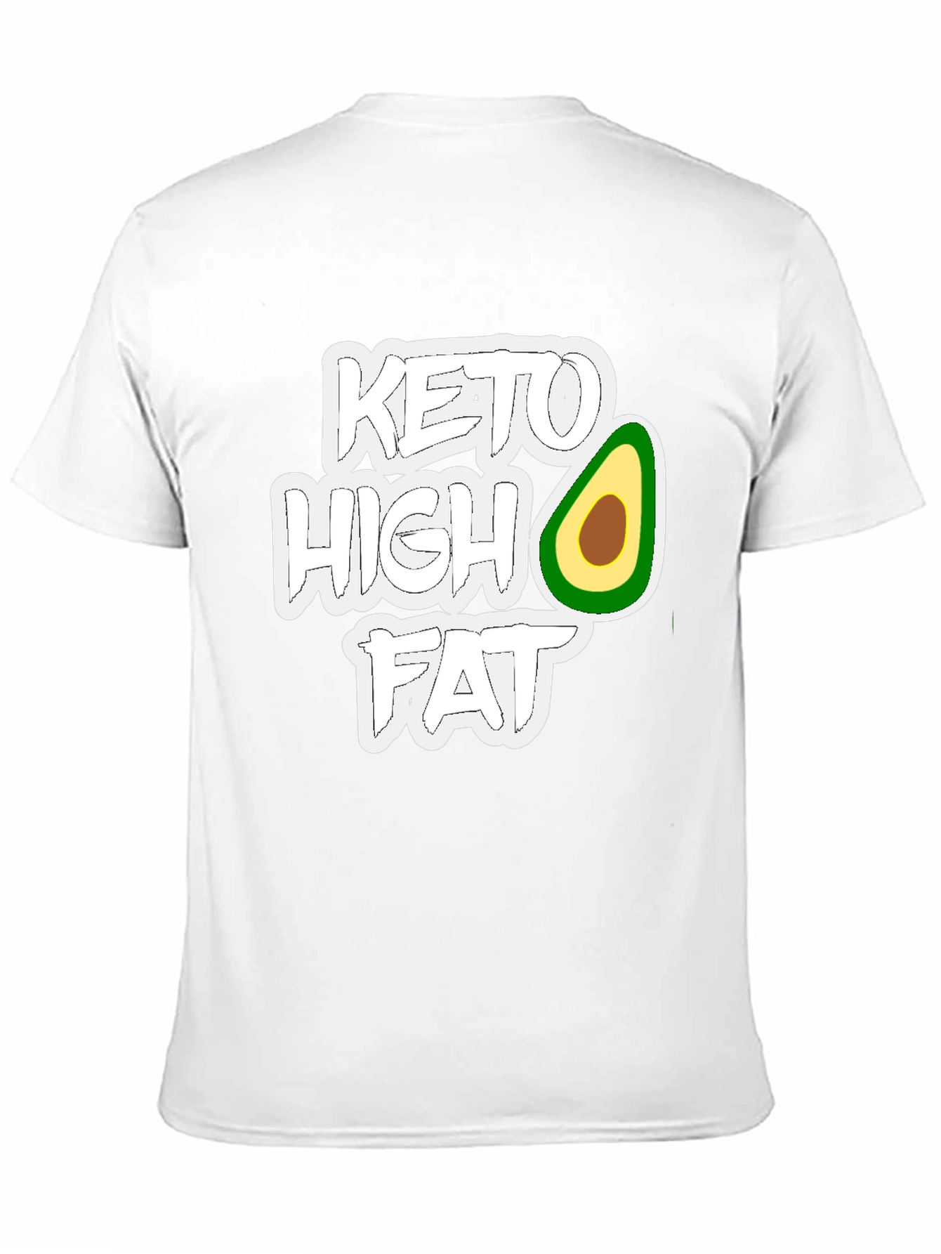 Keto High Fat T-Shirt - Avocado Design - 11