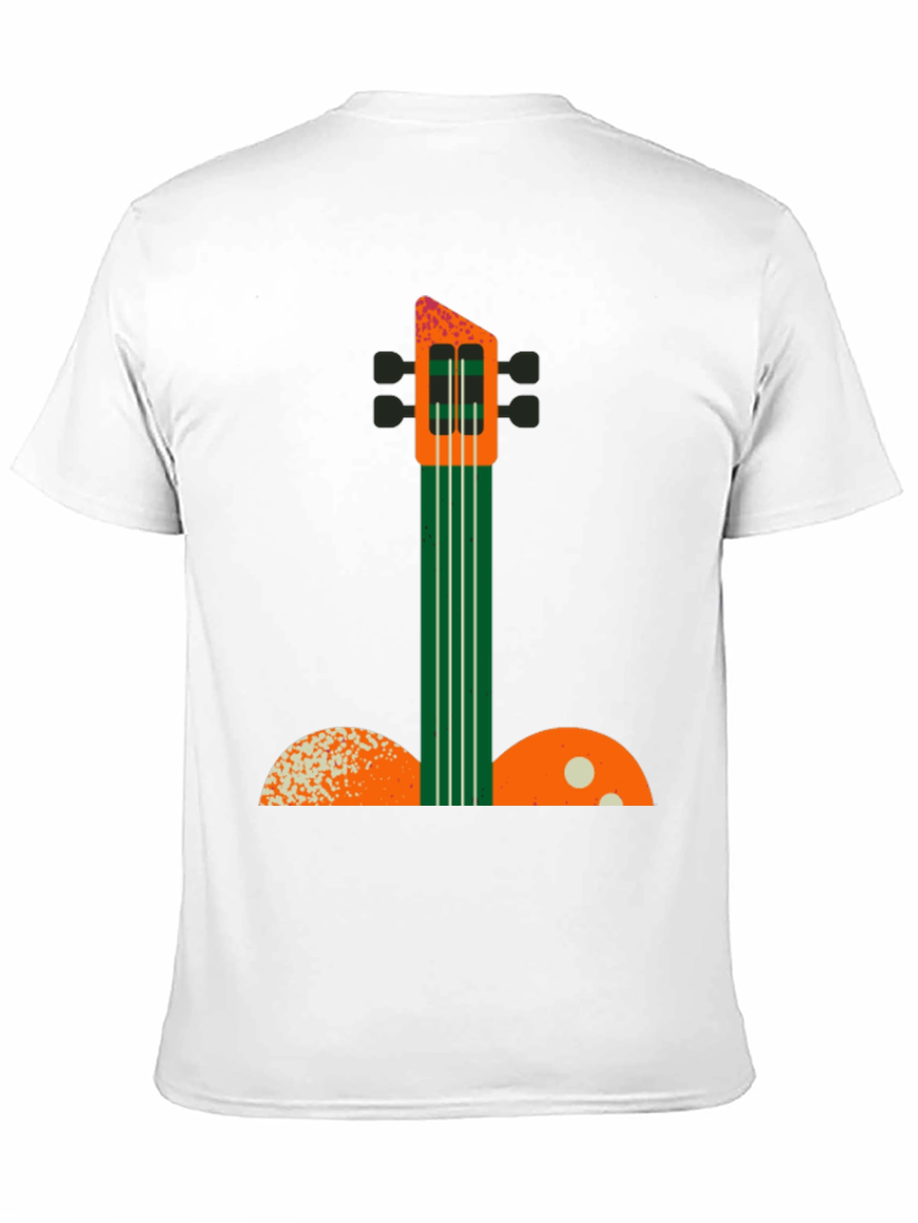 Black Abstract Guitar Graphic Tee view 11