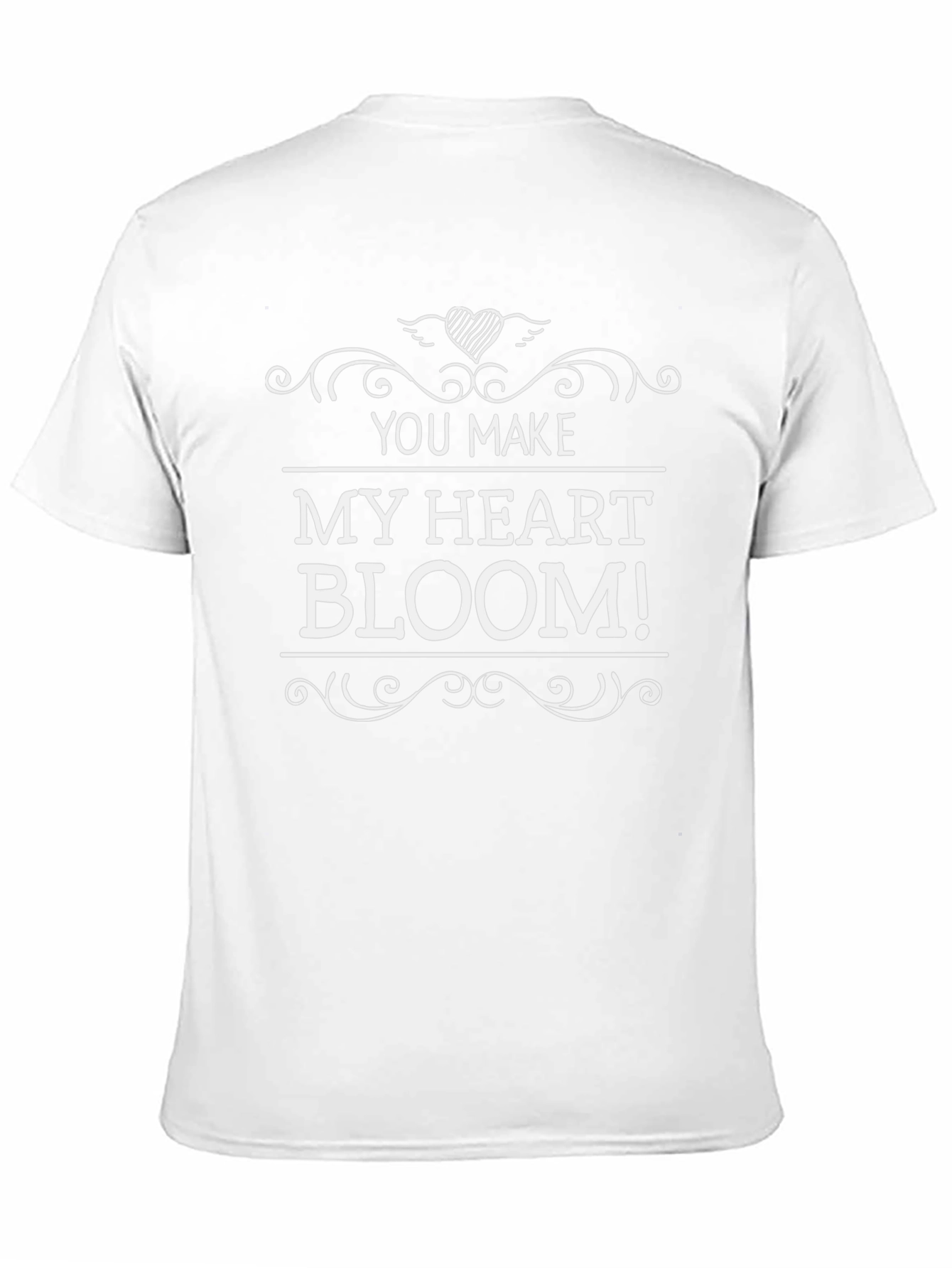 Black You Make My Heart Bloom Black Graphic Tee view 11