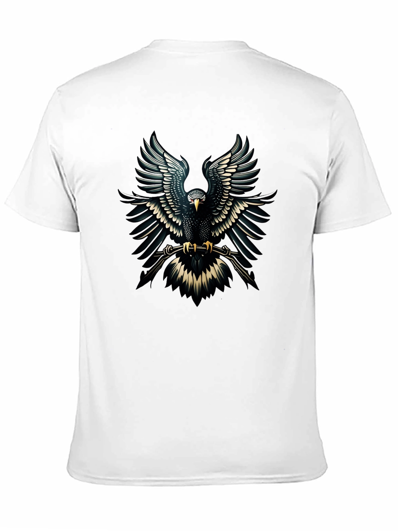 Black Eagle Graphic Black T-Shirt - Bold Design view 11