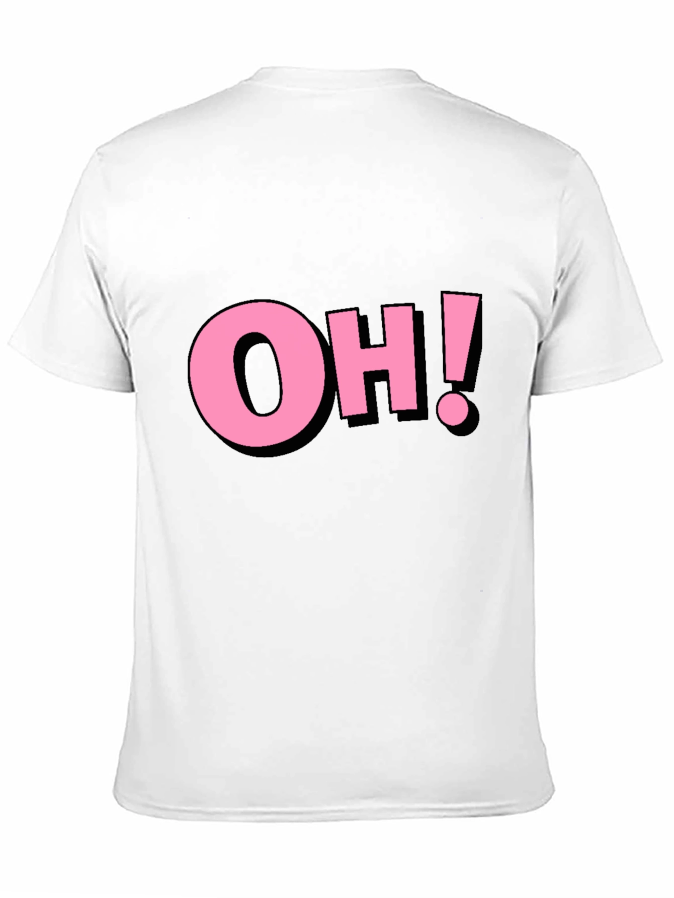 Black Pink "OH!" Graphic Black Cotton T-Shirt view 11