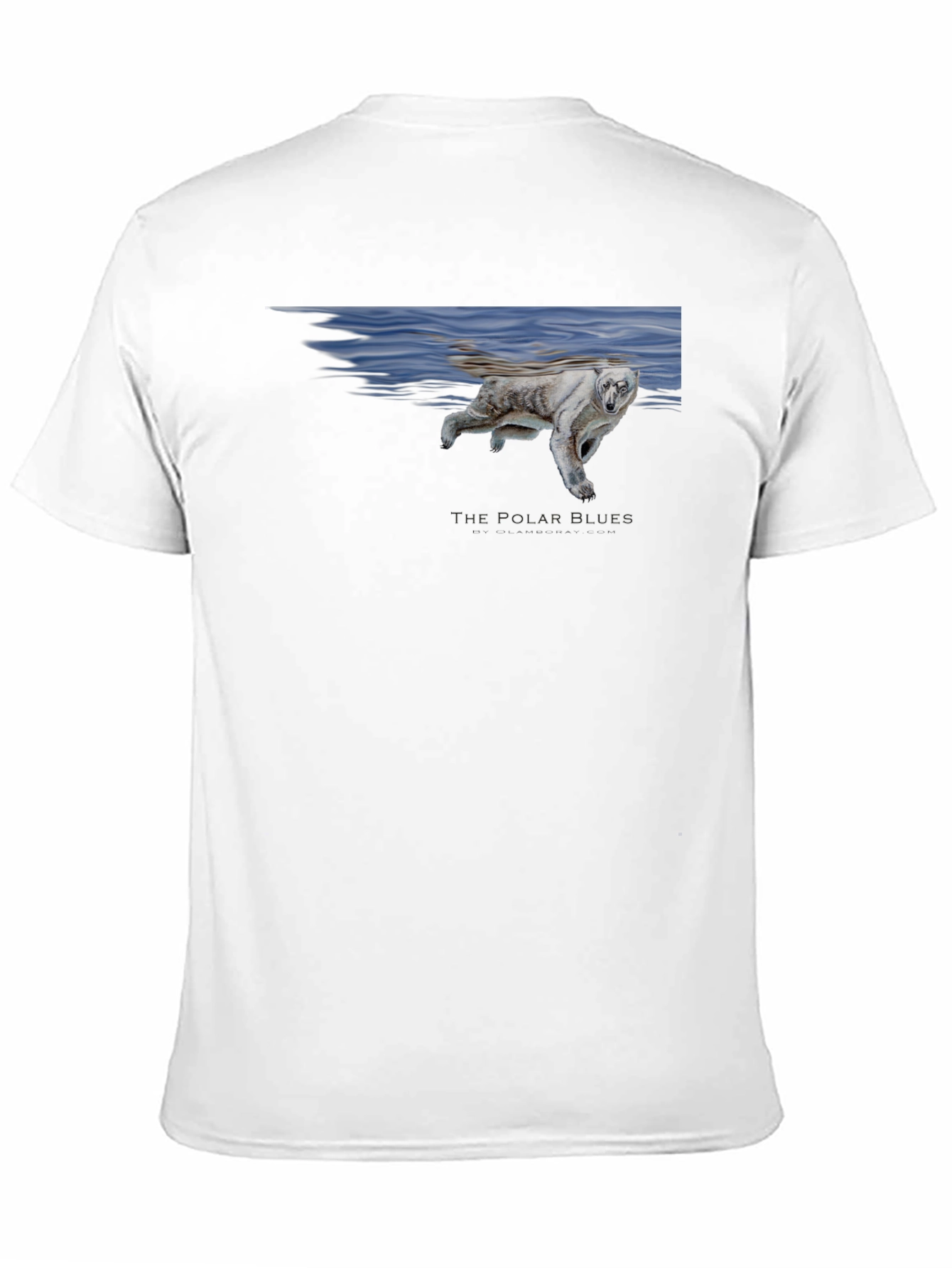 Black Polar Bear Blues Graphic T-Shirt - Black view 11