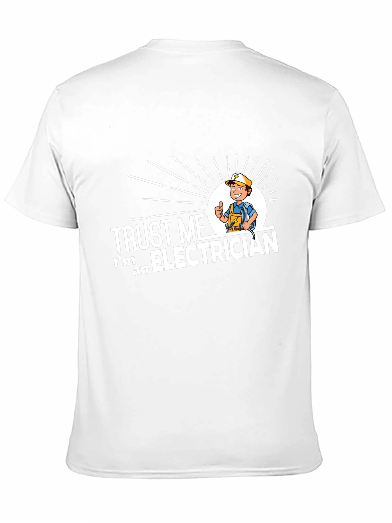 Black Trust Me I'm an Electrician Graphic T-Shirt view 11