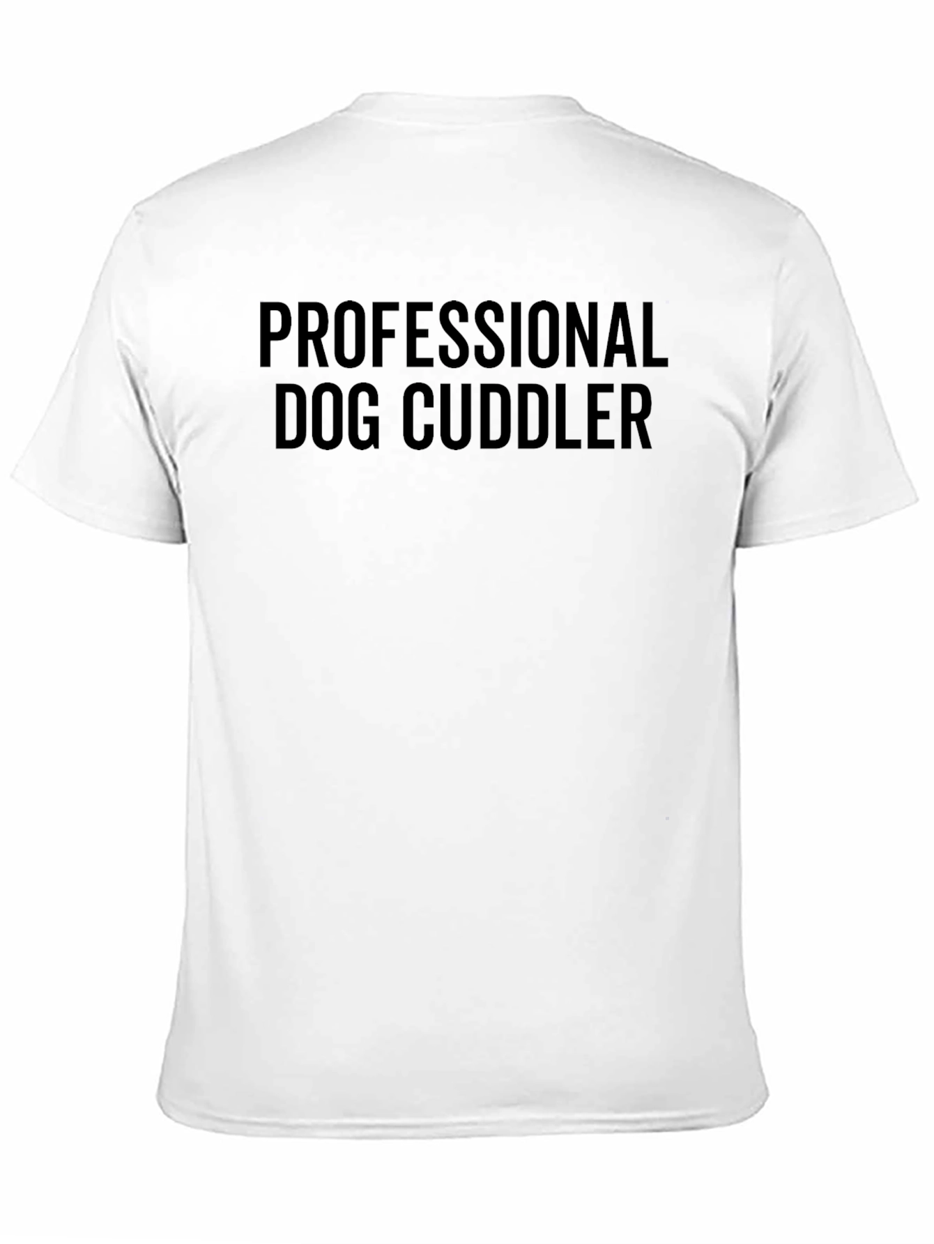 Black Professional Dog Cuddler T-Shirt view 11