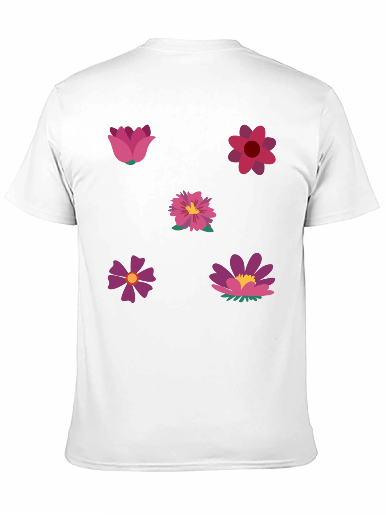 Black Floral Print Black T-Shirt view 11