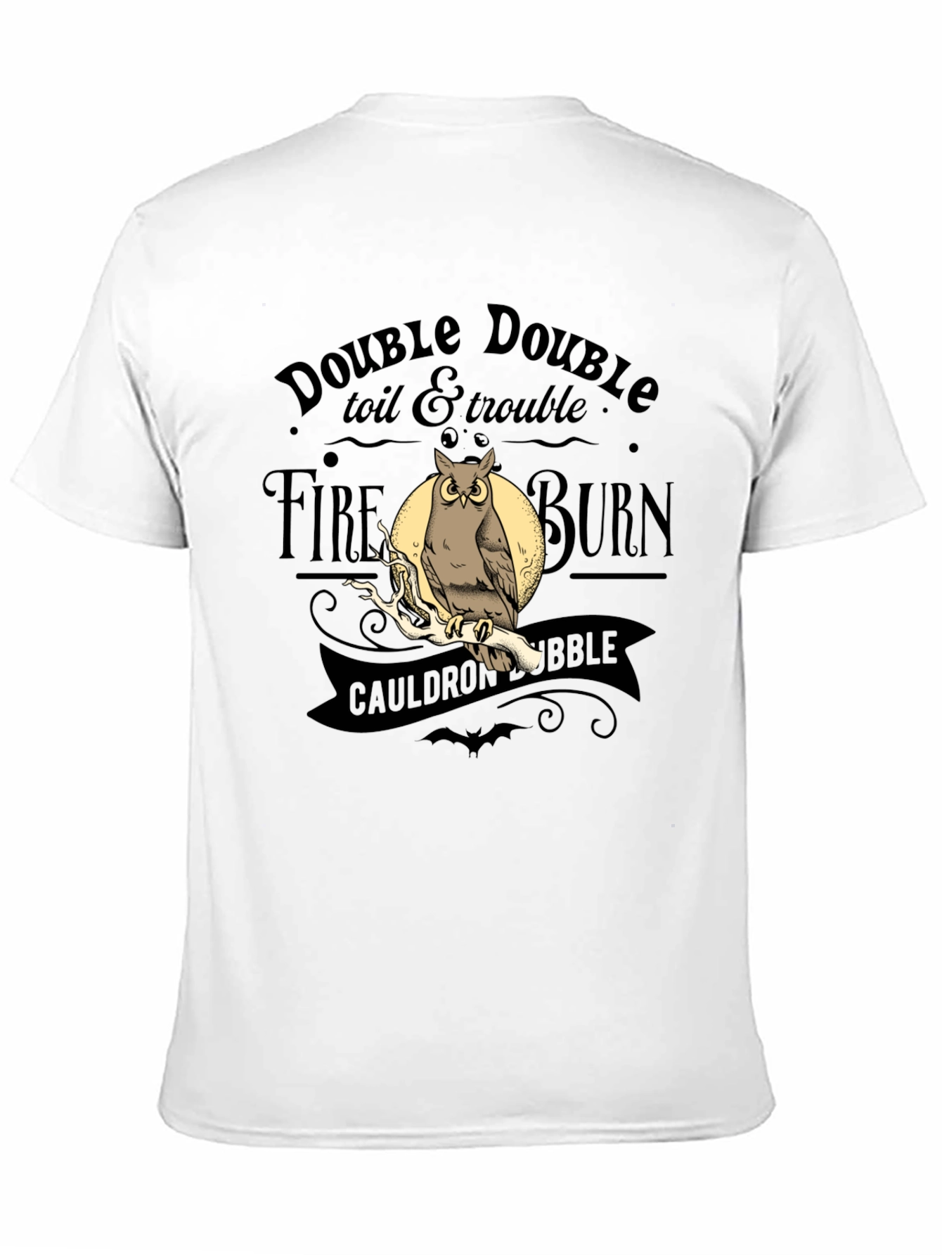 Black Double Double Toil & Trouble Owl T-Shirt view 11