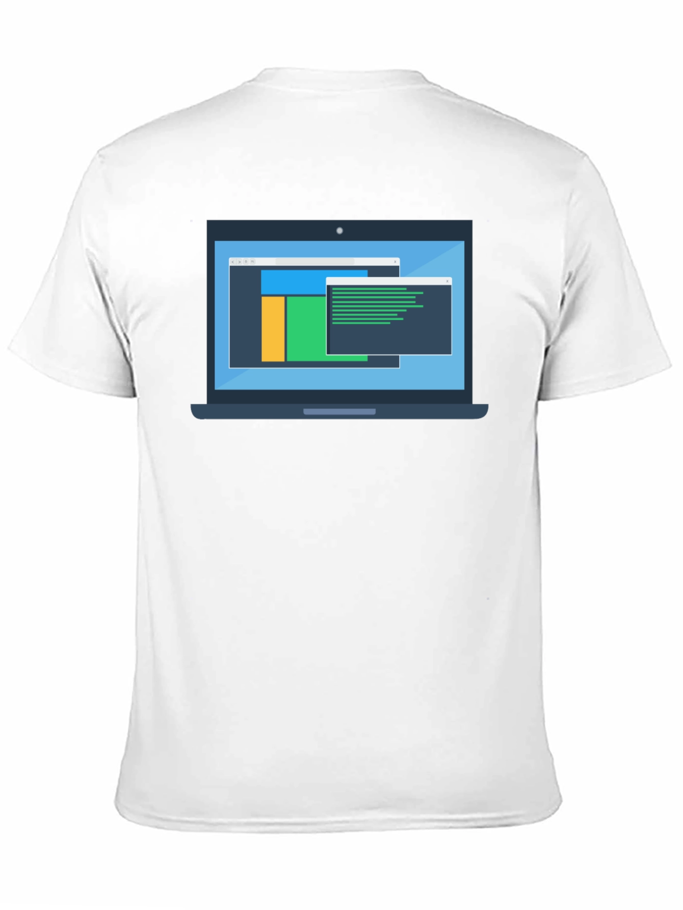 Black Programmer Laptop Graphic T-Shirt view 11
