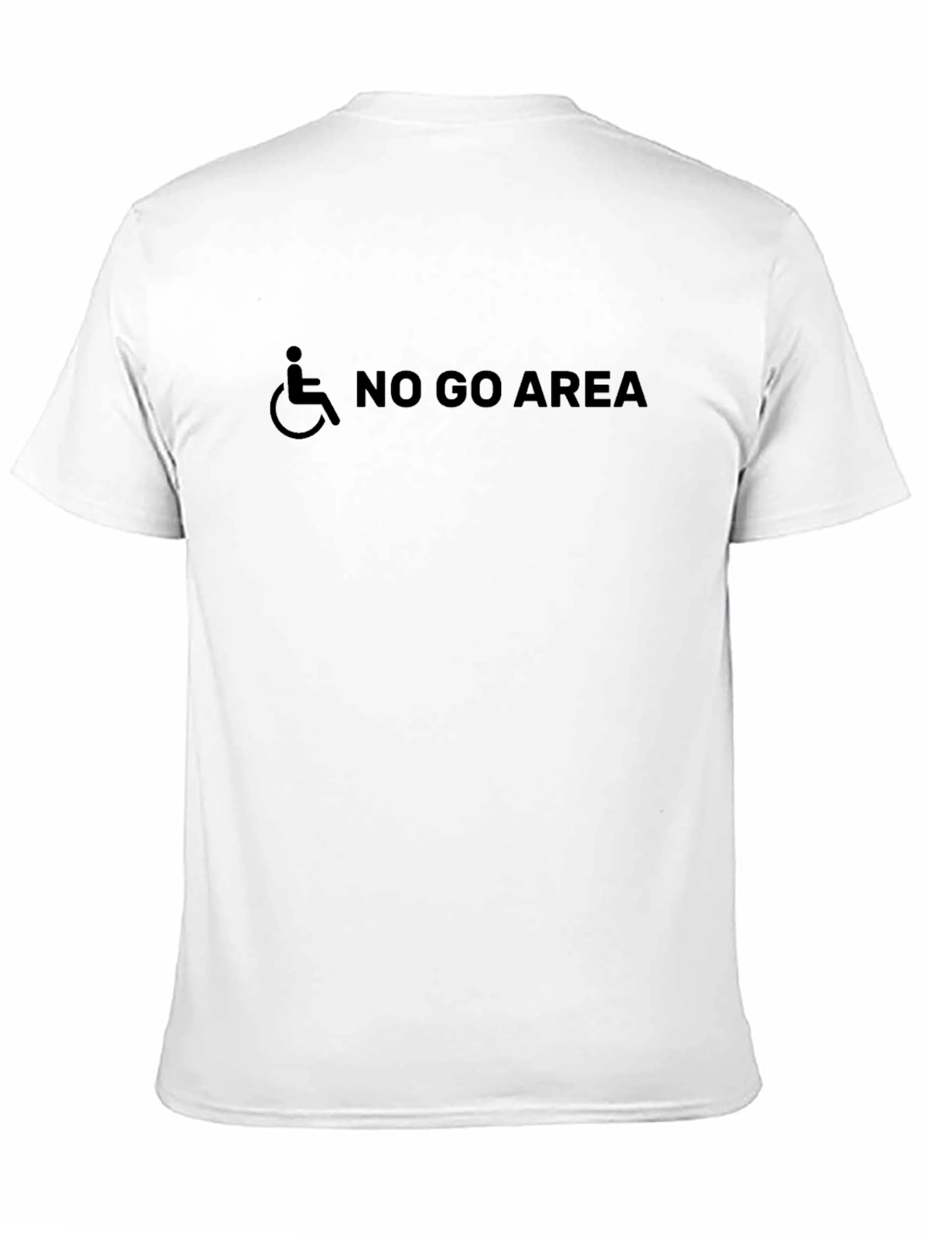 Black No Go Area Graphic Tee - Black Humor T-Shirt view 11
