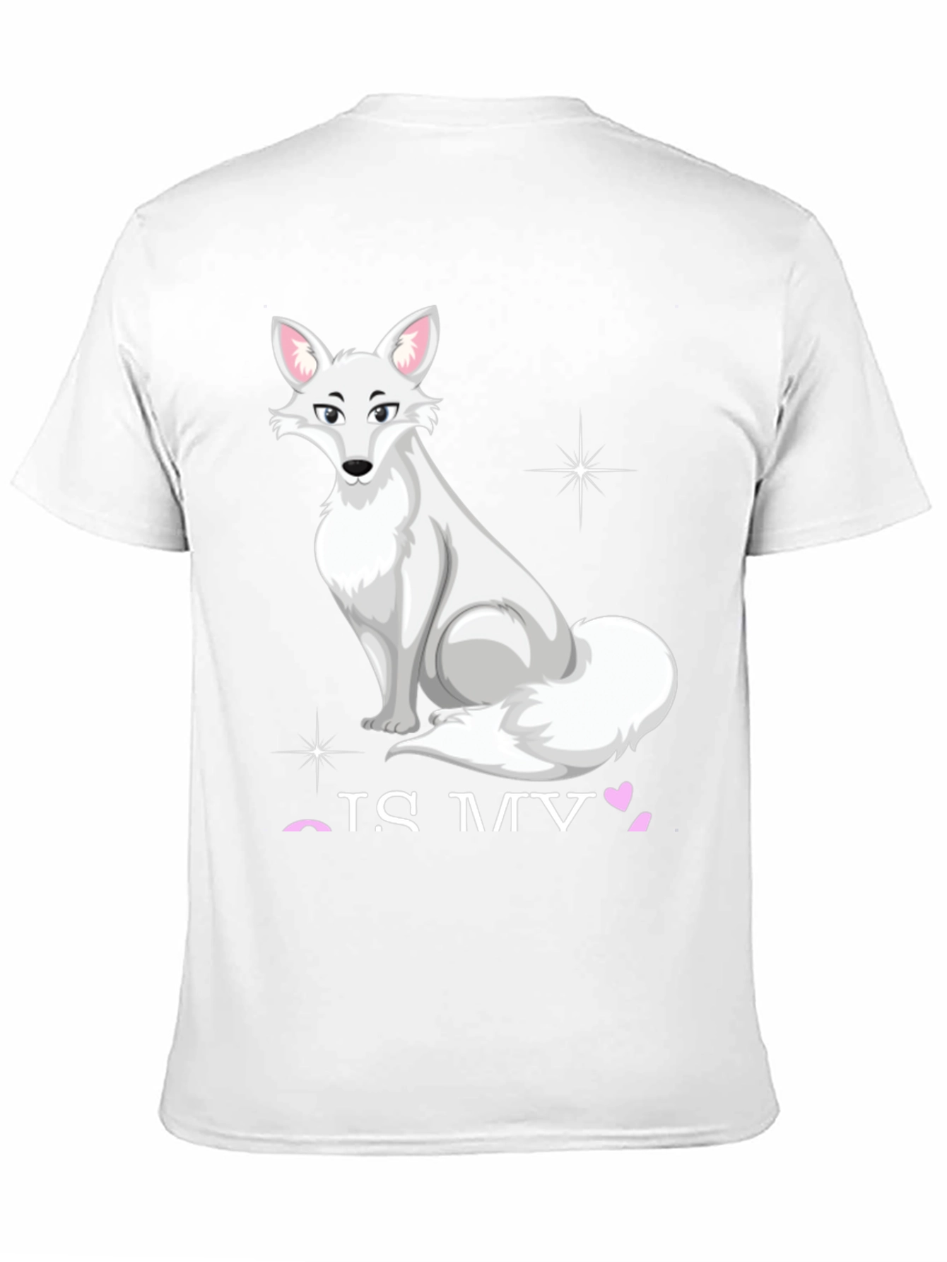 Black Arctic Fox Graphic Tee - 'Fox Is My Valentine' view 11
