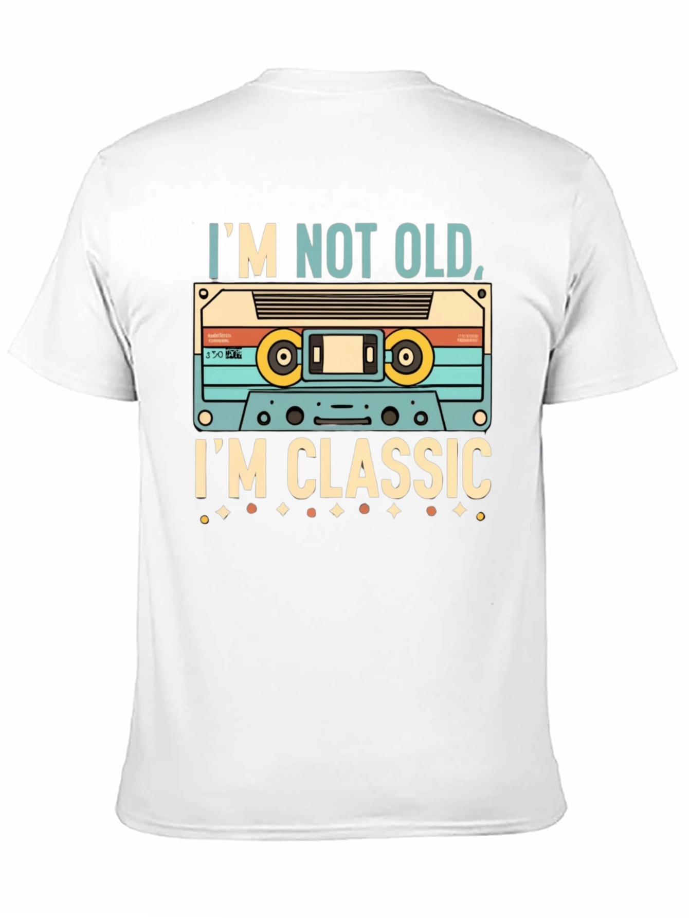 Black I'm Not Old, I'm Classic Cassette Tape T-Shirt view 11