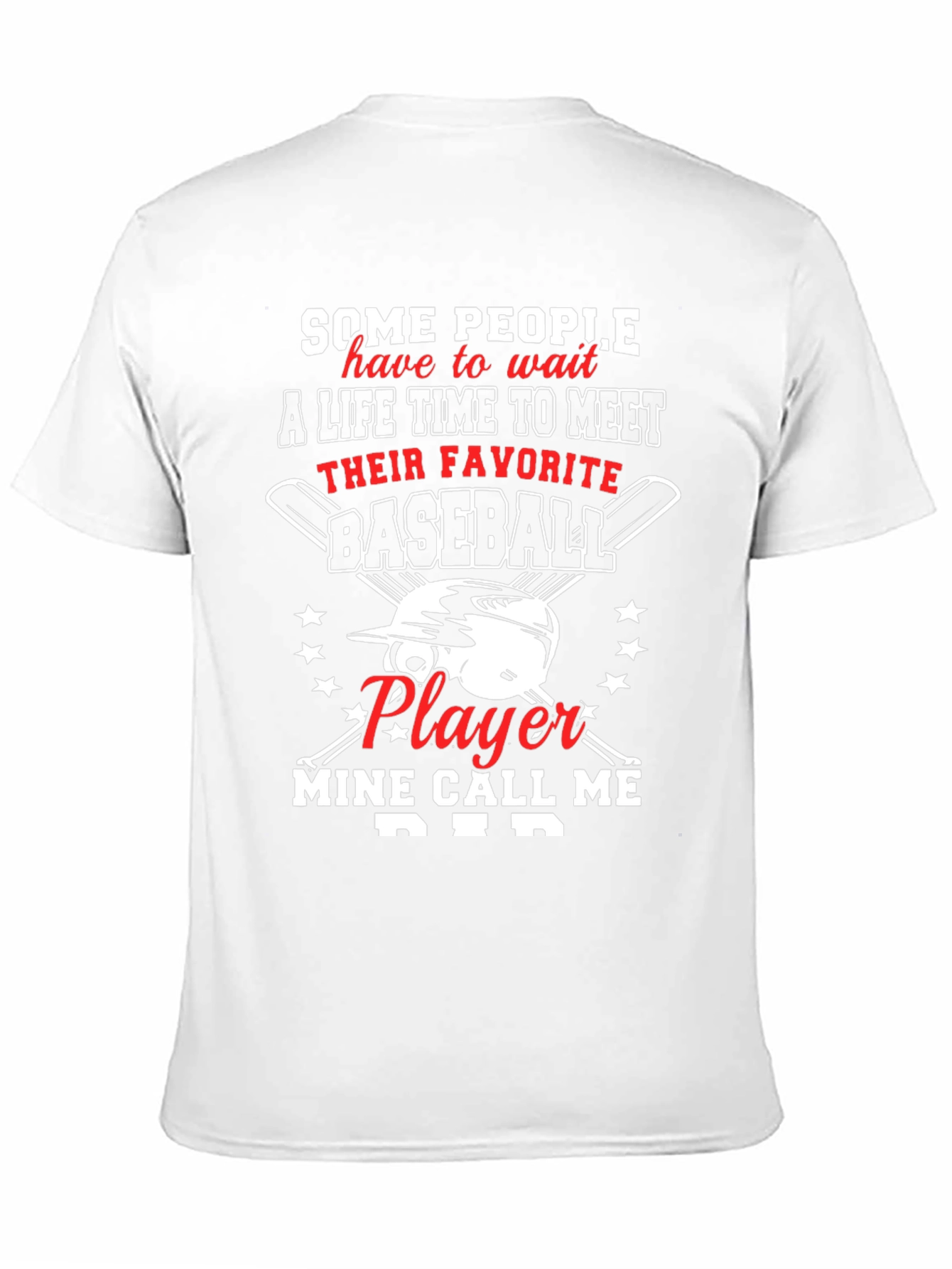 Black Baseball Dad T-Shirt - Favorite Player Gift view 11