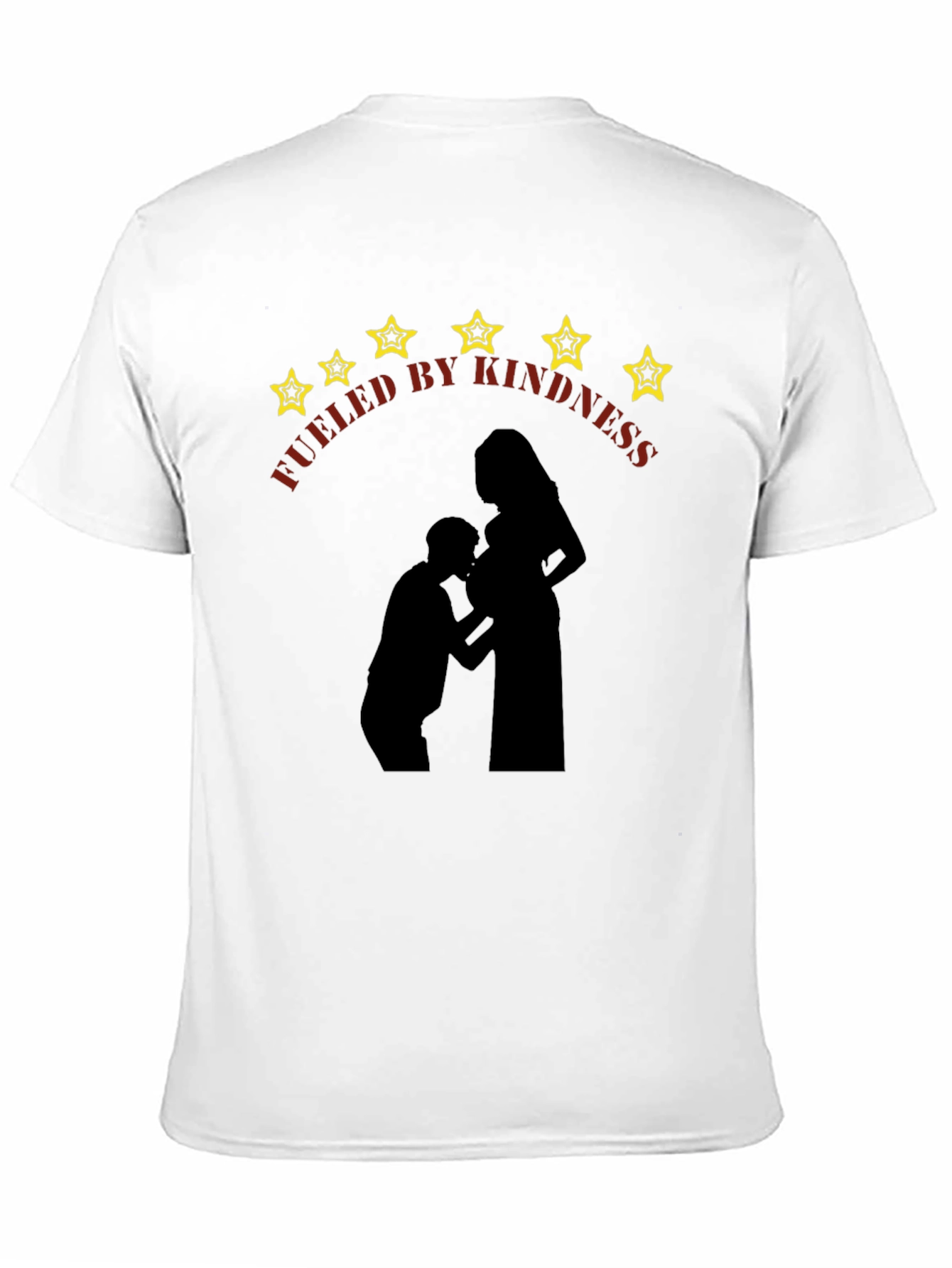 Black Kindness Fueled Maternity T-Shirt view 11