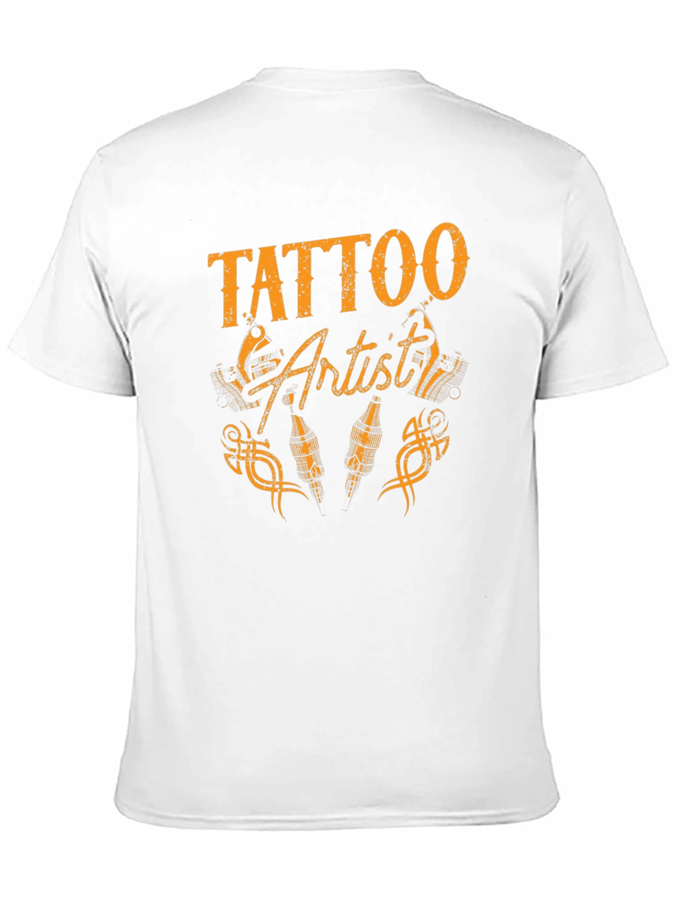 Black Tattoo Artist Graphic Tee - Black Cotton T-Shirt view 11