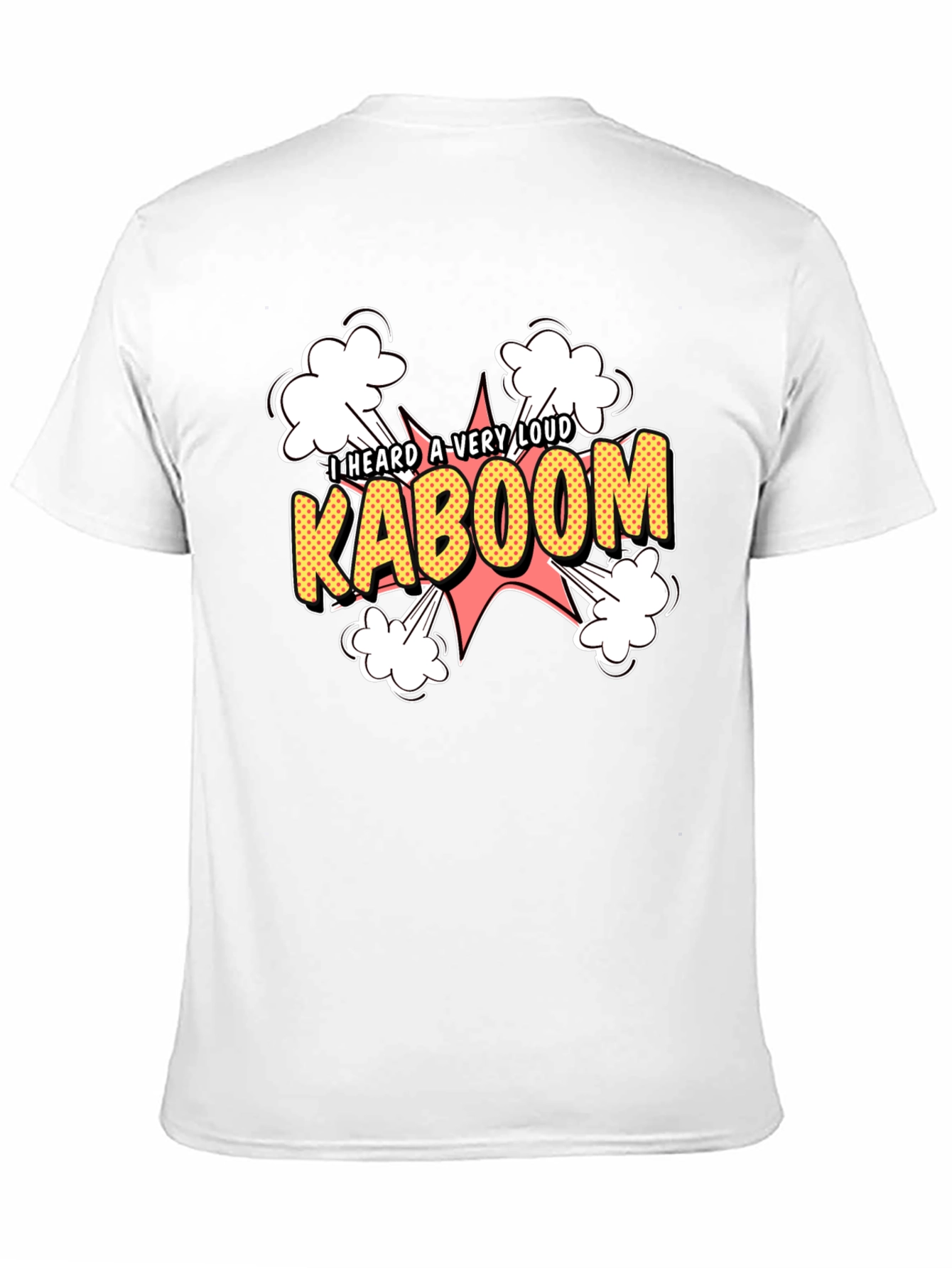 Black Kaboom Graphic Tee - Loud Explosion Design view 11