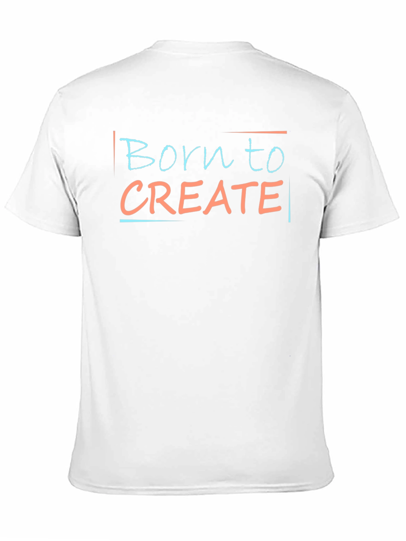 Black Born to Create Graphic Tee - Stylish Crew Neck T-Shirt view 11