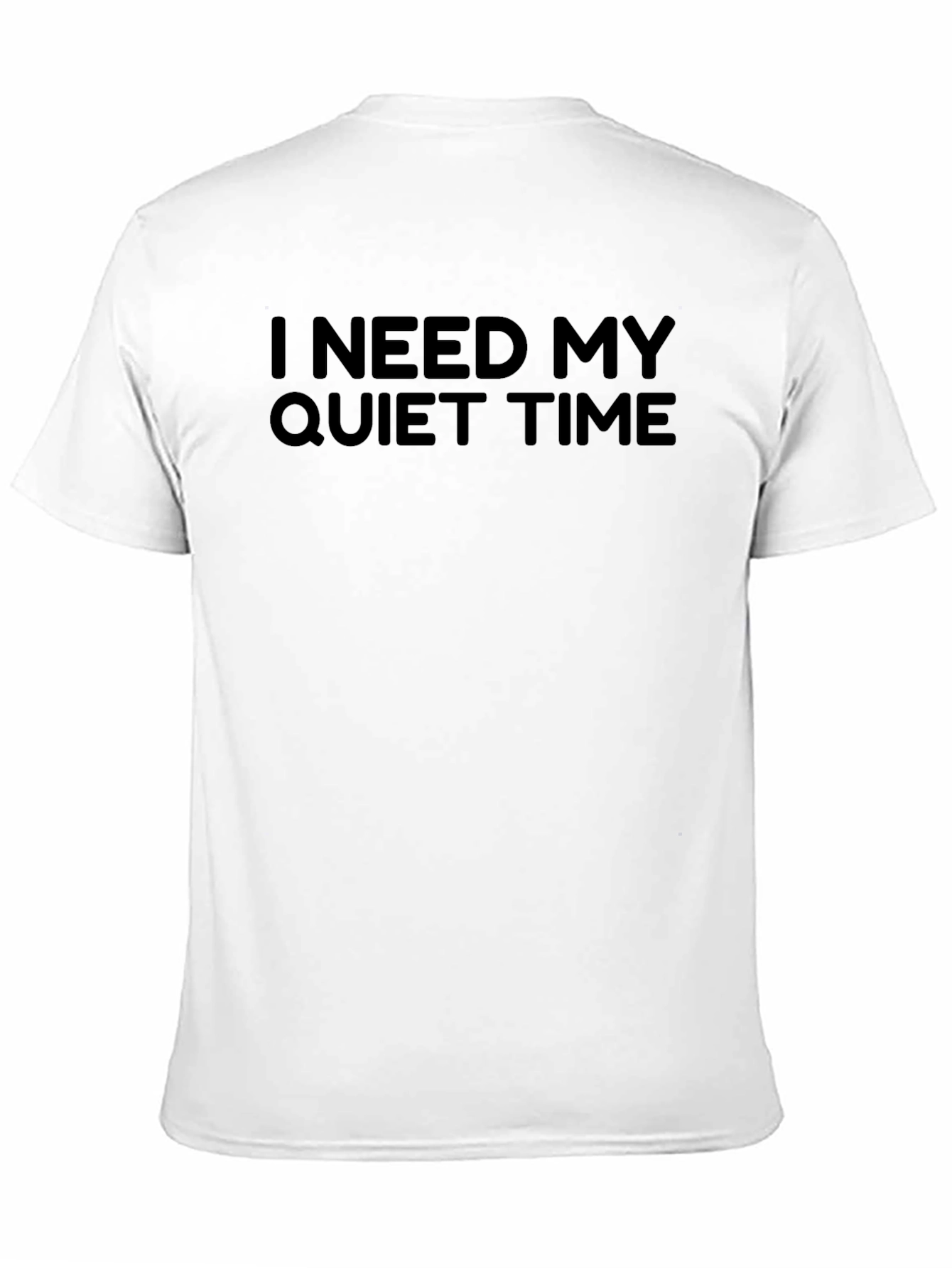 Black I Need My Quiet Time Black T-Shirt view 11