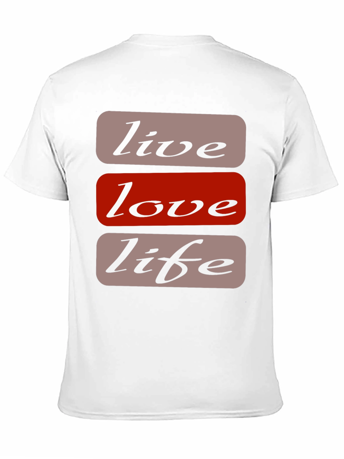 Black Live Love Life Graphic T-Shirt - Casual Black Tee view 11