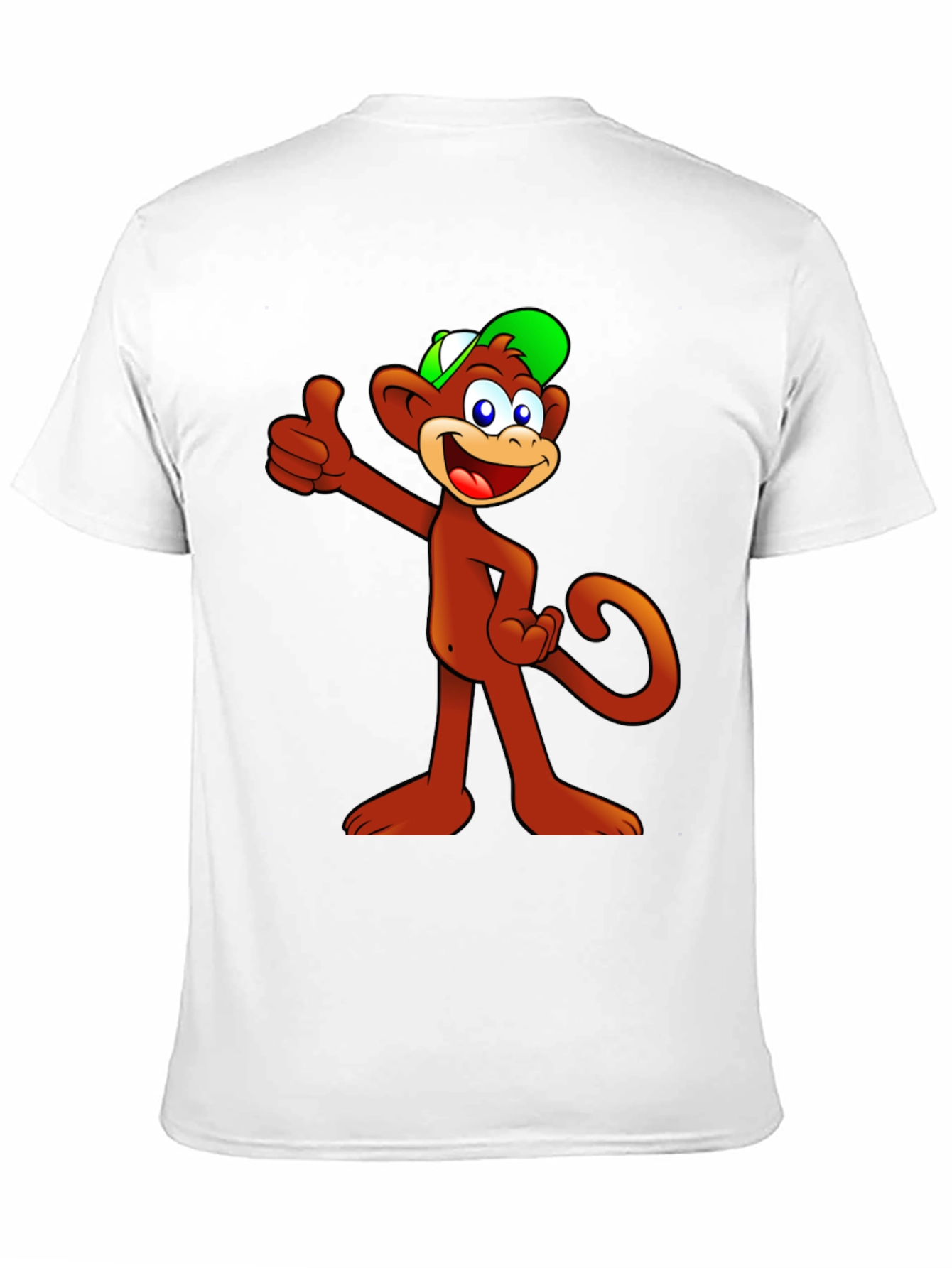 Black Cartoon Monkey T-Shirt - Thumbs Up! view 11