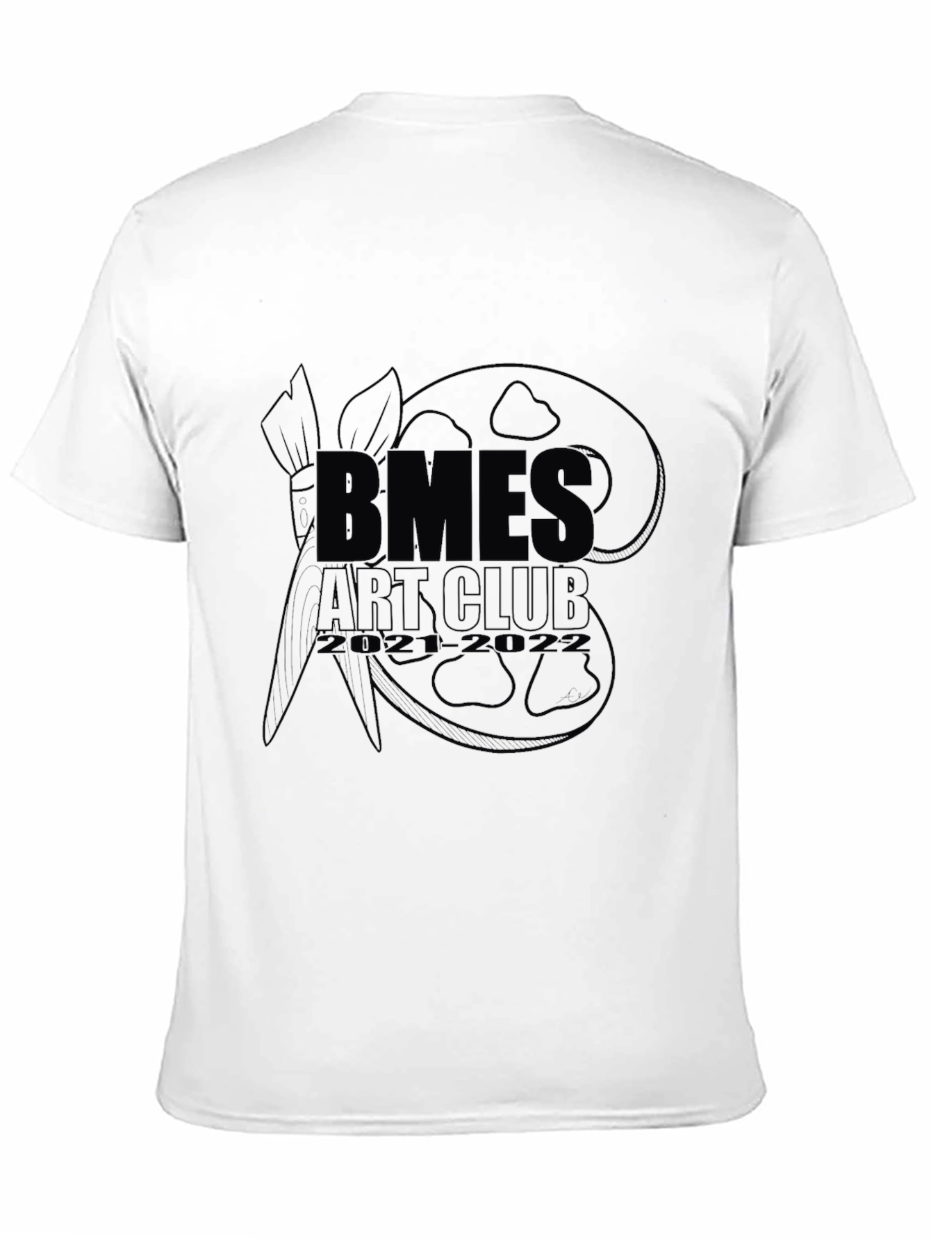 Black Black BMES Art Club Graphic T-Shirt view 11