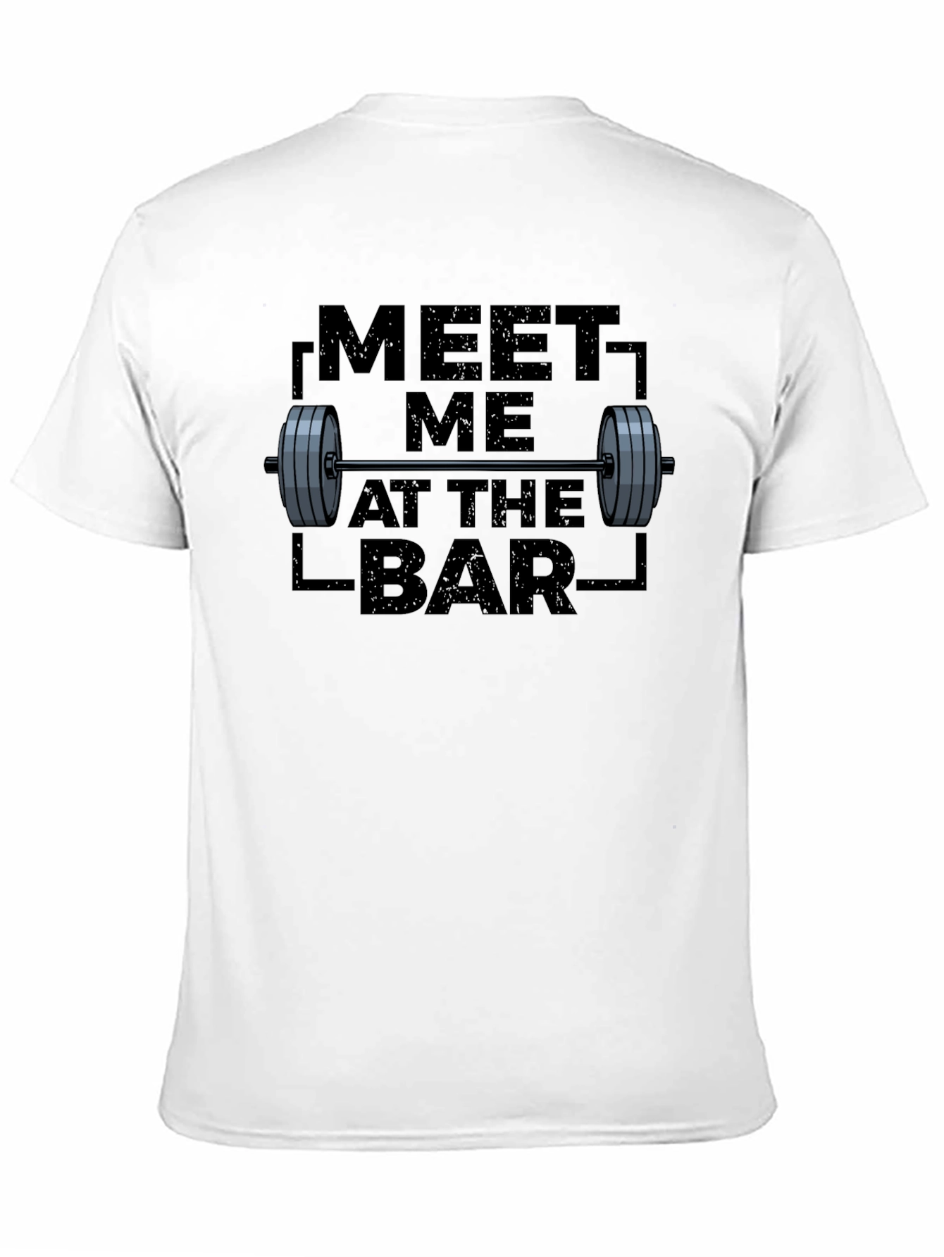 Black Meet Me at the Bar T-Shirt - Gym Workout Apparel view 11
