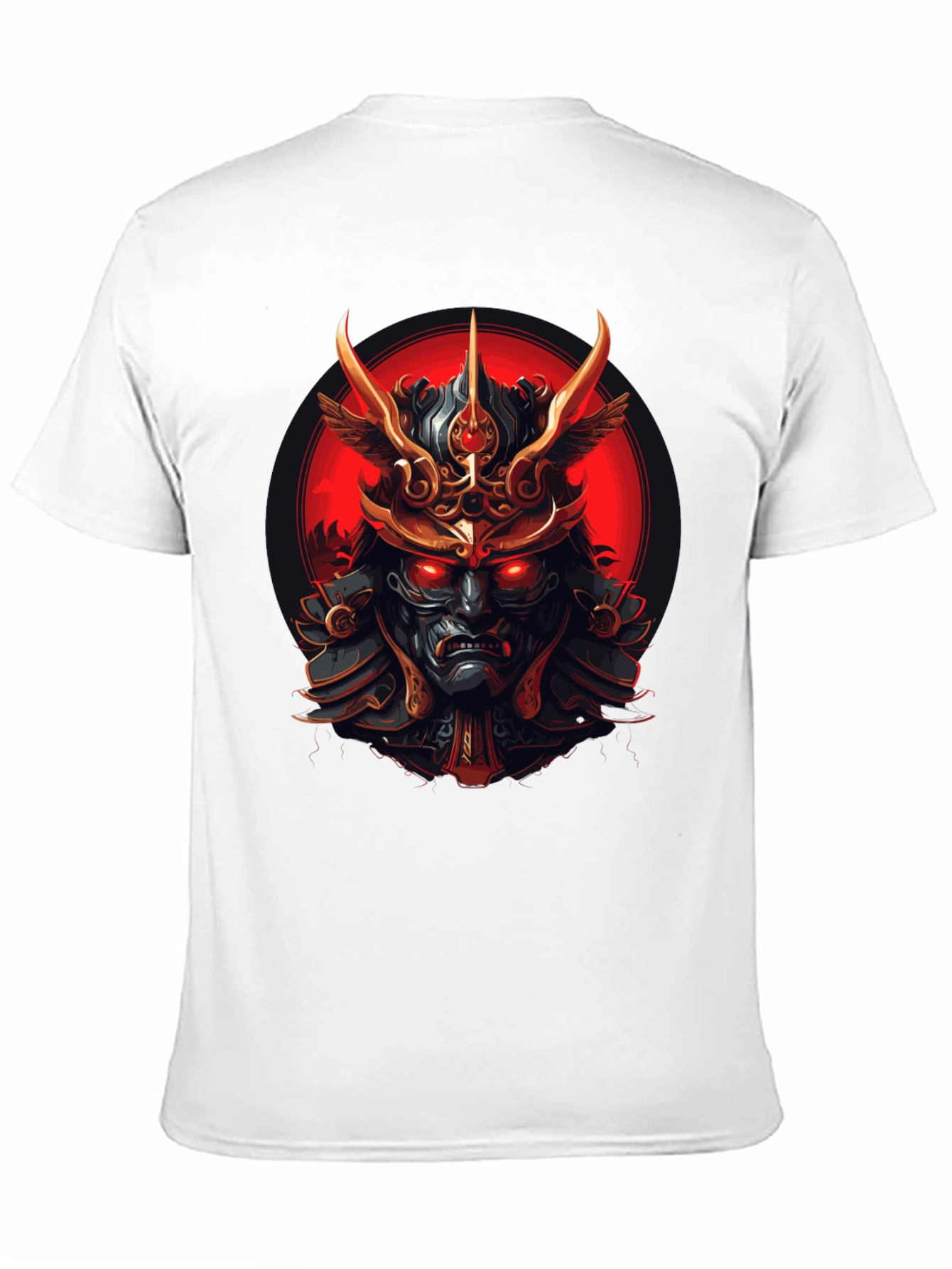Black Samurai Warrior Graphic Tee - Men's Black T-Shirt view 11