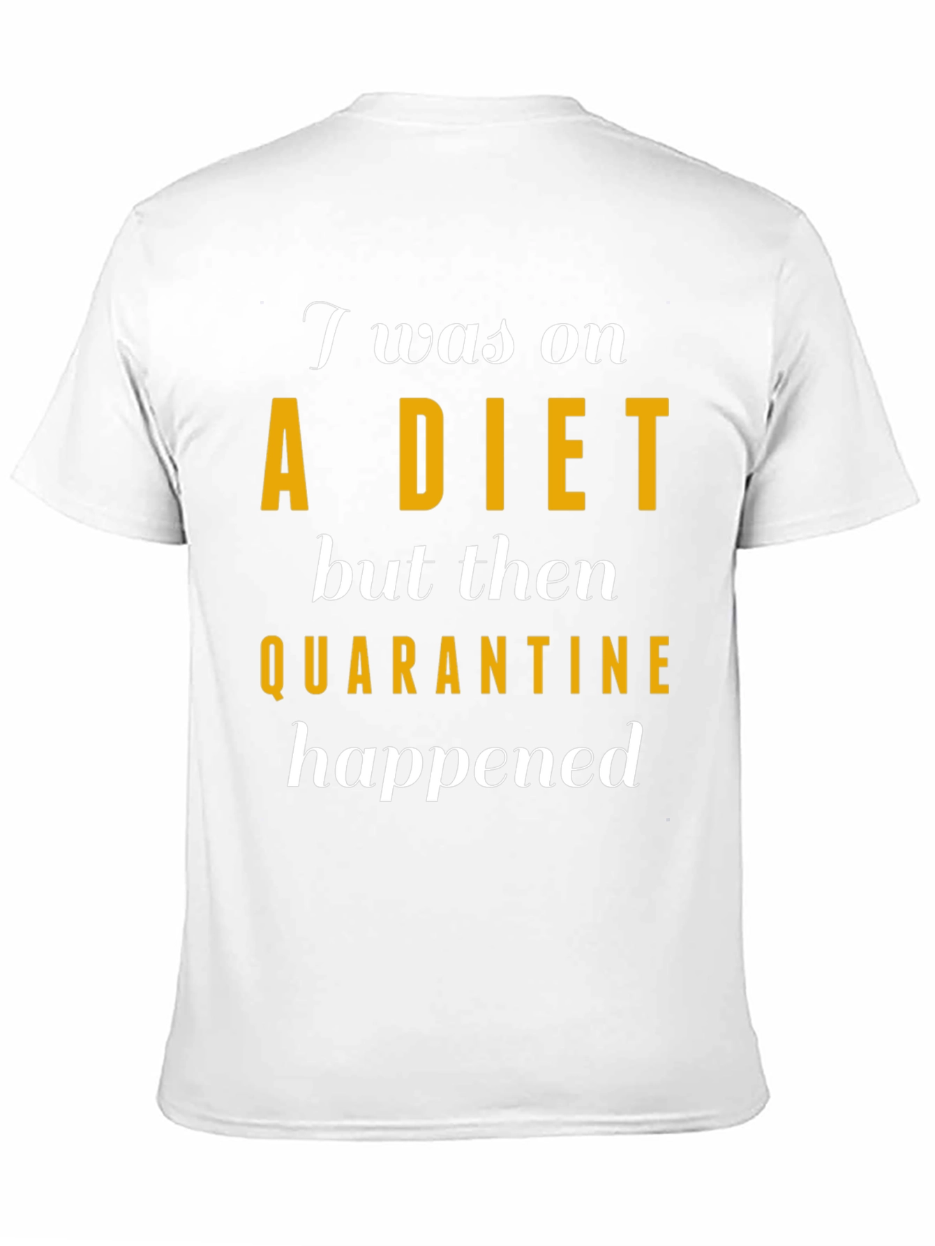Black Quarantine Diet T-Shirt view 11