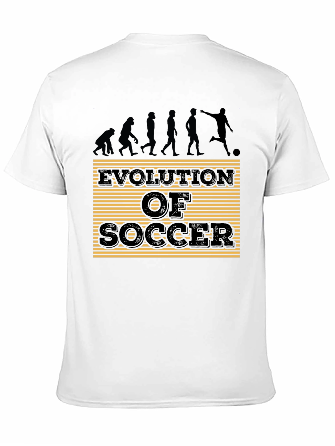 Black Evolution of Soccer Graphic T-Shirt view 11