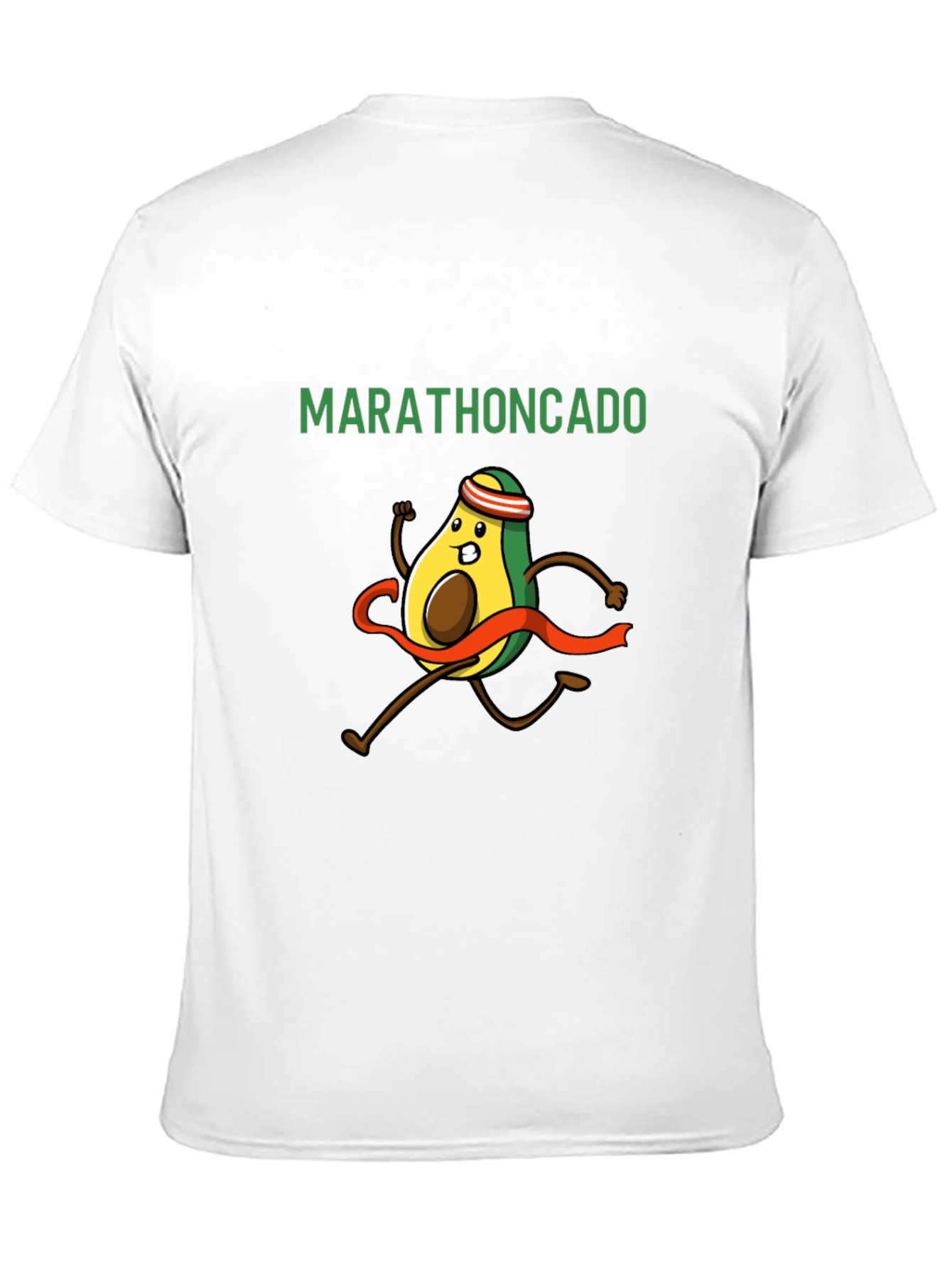 Black Marathoncado T-Shirt - Funny Avocado Running Tee view 11