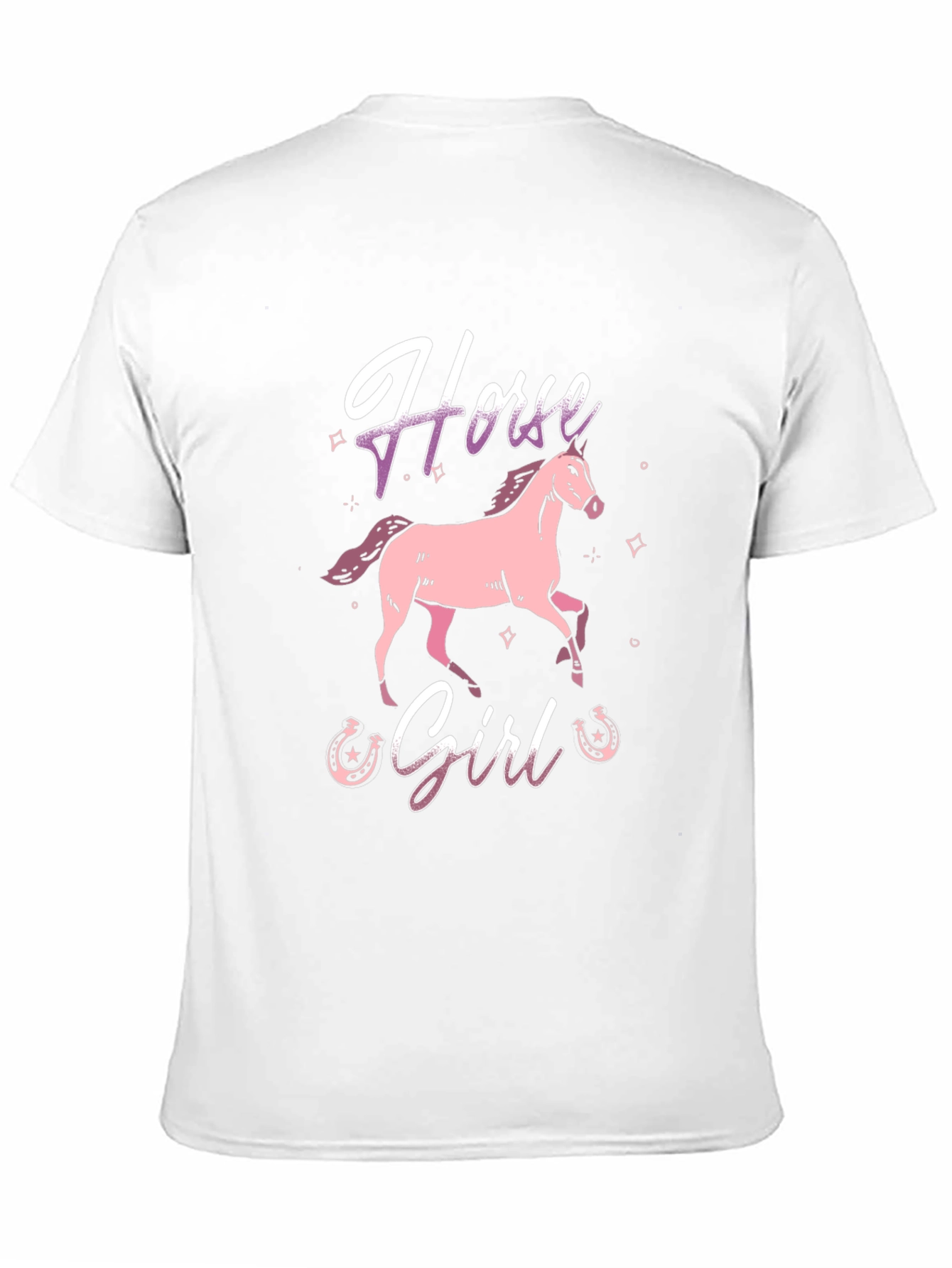 Black Horse Girl Graphic Tee - Black view 11