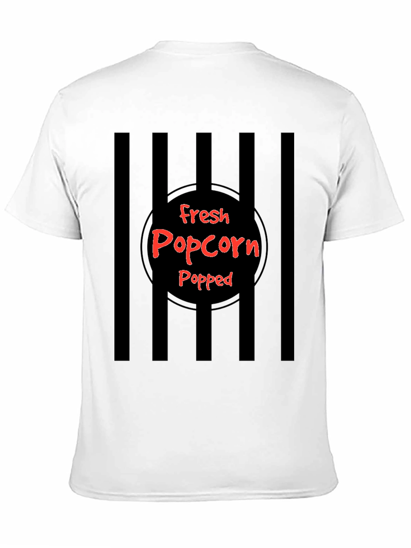 Black Fresh Popped Popcorn Graphic T-Shirt view 11