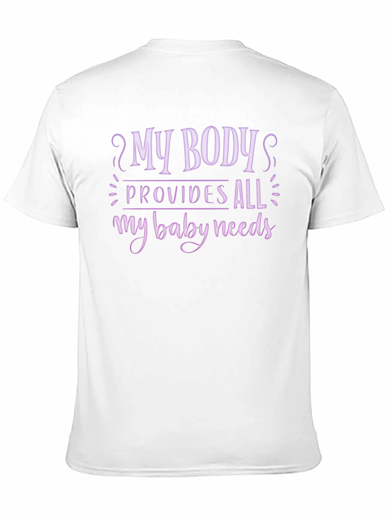 Black My Body Provides All Baby Needs T-Shirt view 11