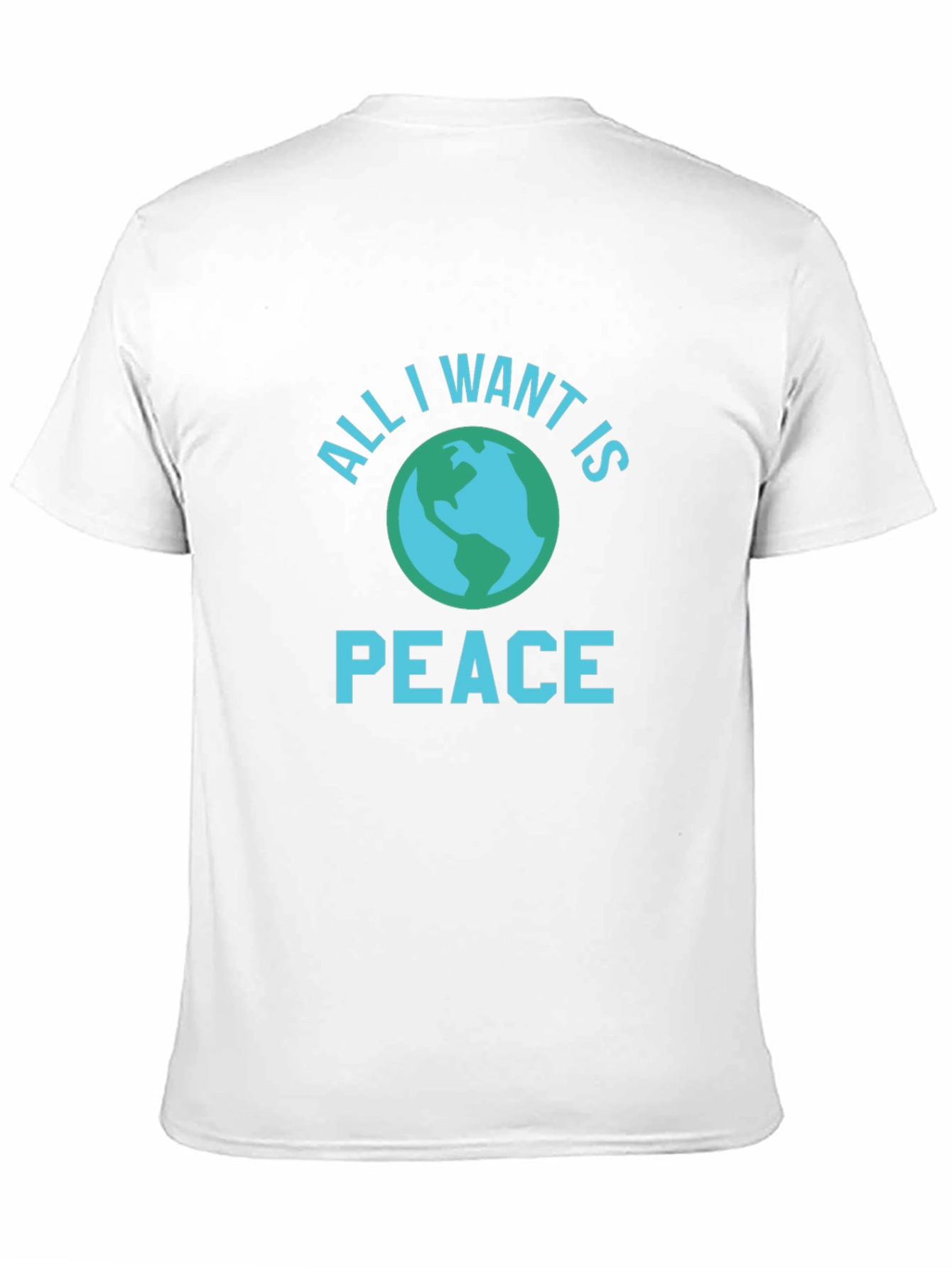 Black All I Want is Peace T-Shirt view 11