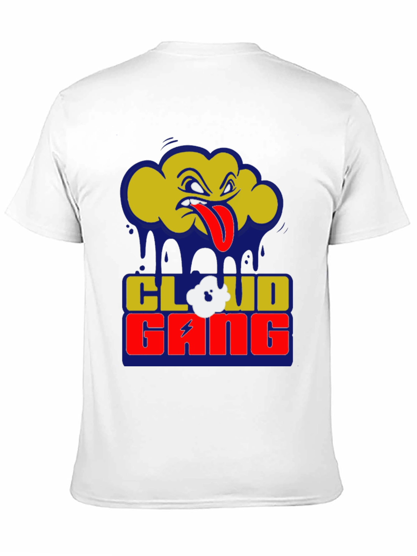 Black Cloud Gang Graphic T-Shirt - Black Crew Neck Tee view 11