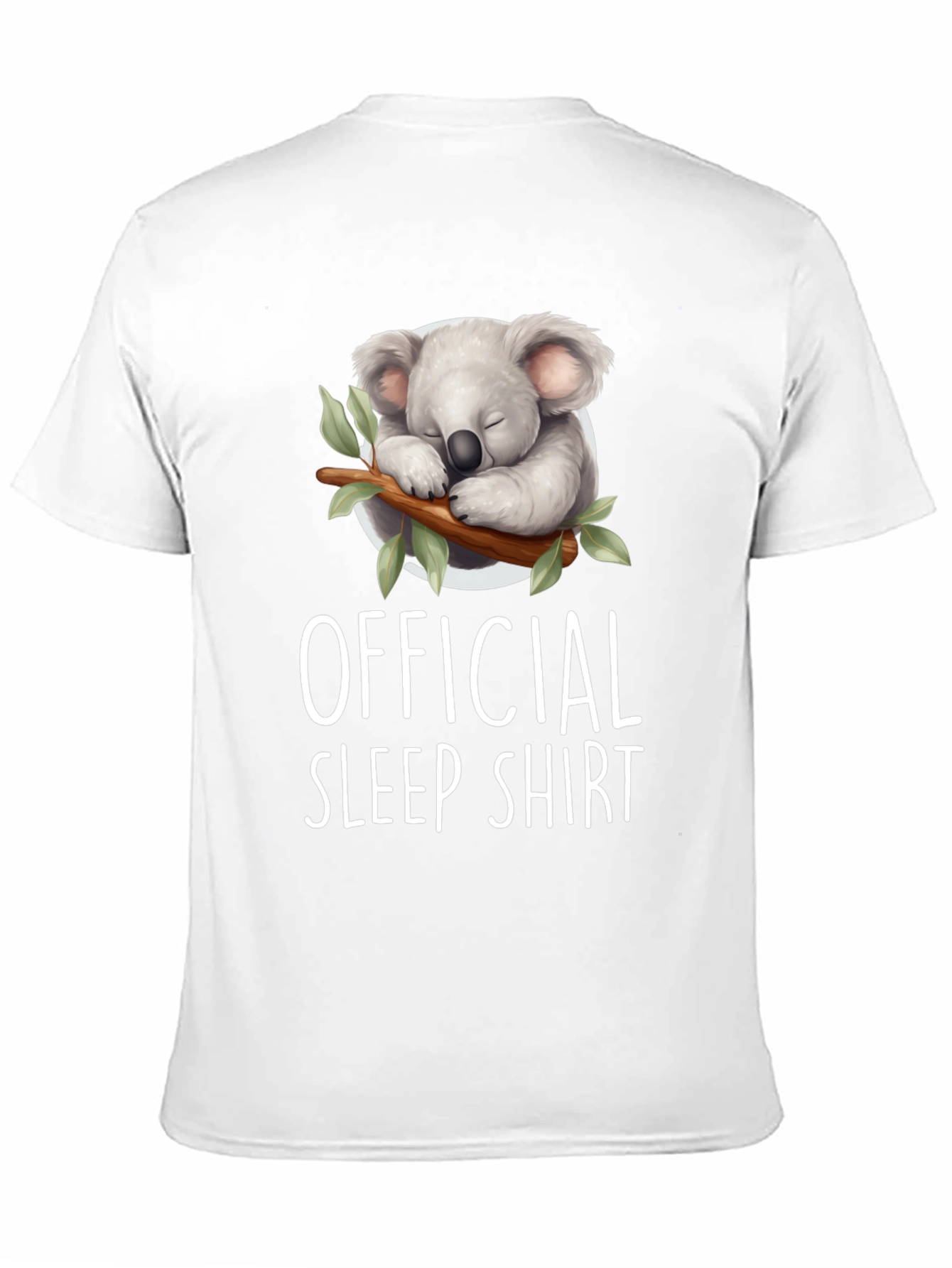 Black Official Sleep Shirt - Koala Graphic Tee view 11