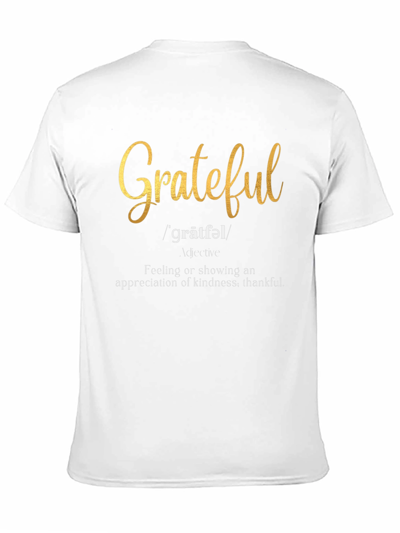 Black Grateful Definition T-Shirt - Black view 11