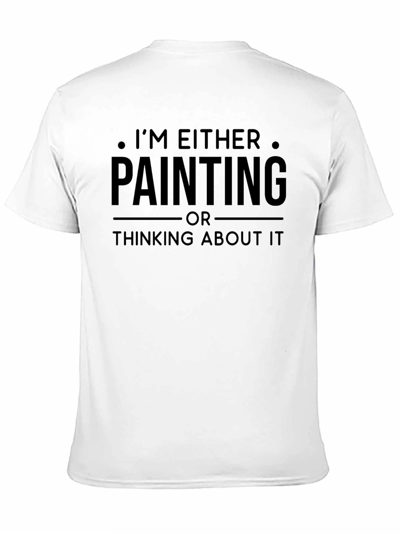 Black Painting or Thinking Black T-Shirt view 11