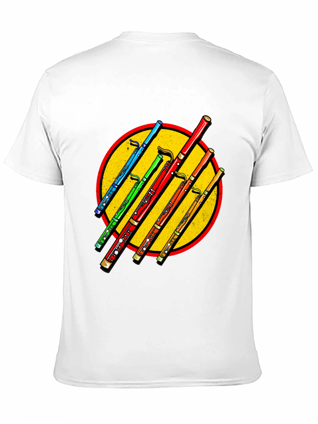 Black Bassoon Circle Graphic Tee view 11