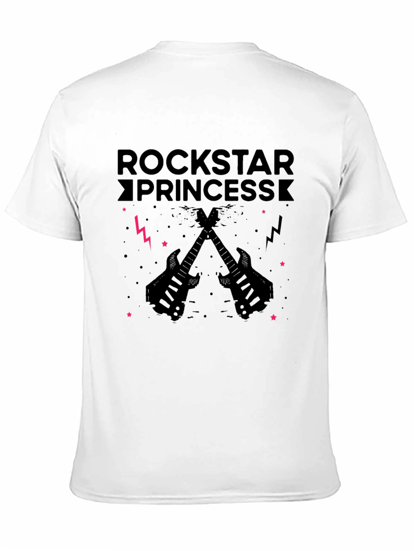 Black Rockstar Princess T-Shirt - Black Graphic Tee view 11