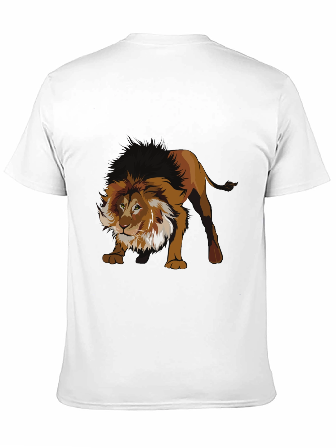 Black Lion Graphic Black T-Shirt view 11
