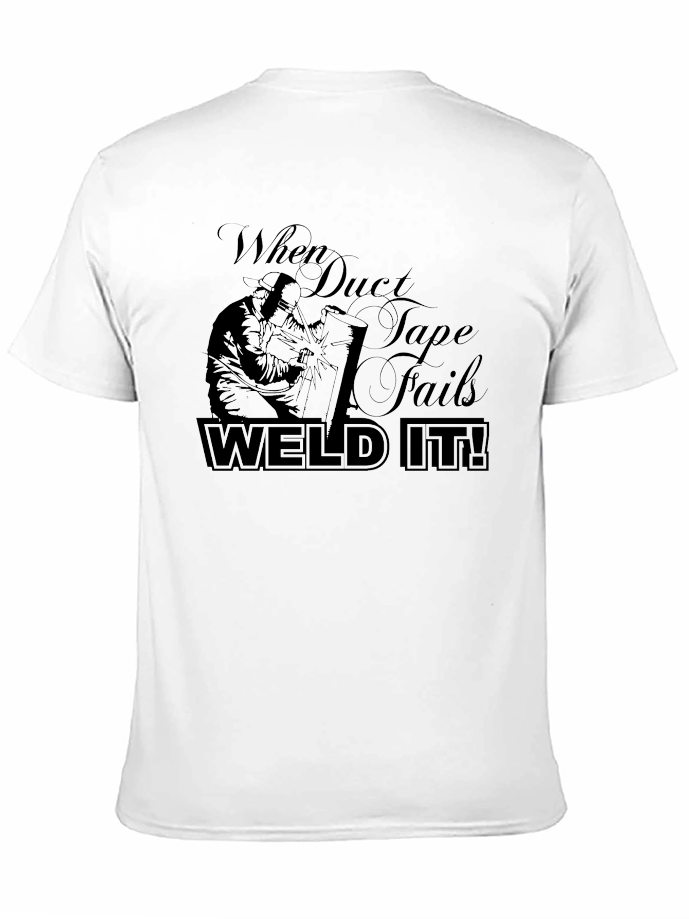 Black Weld It! Black Graphic T-Shirt - Duct Tape Fails view 11