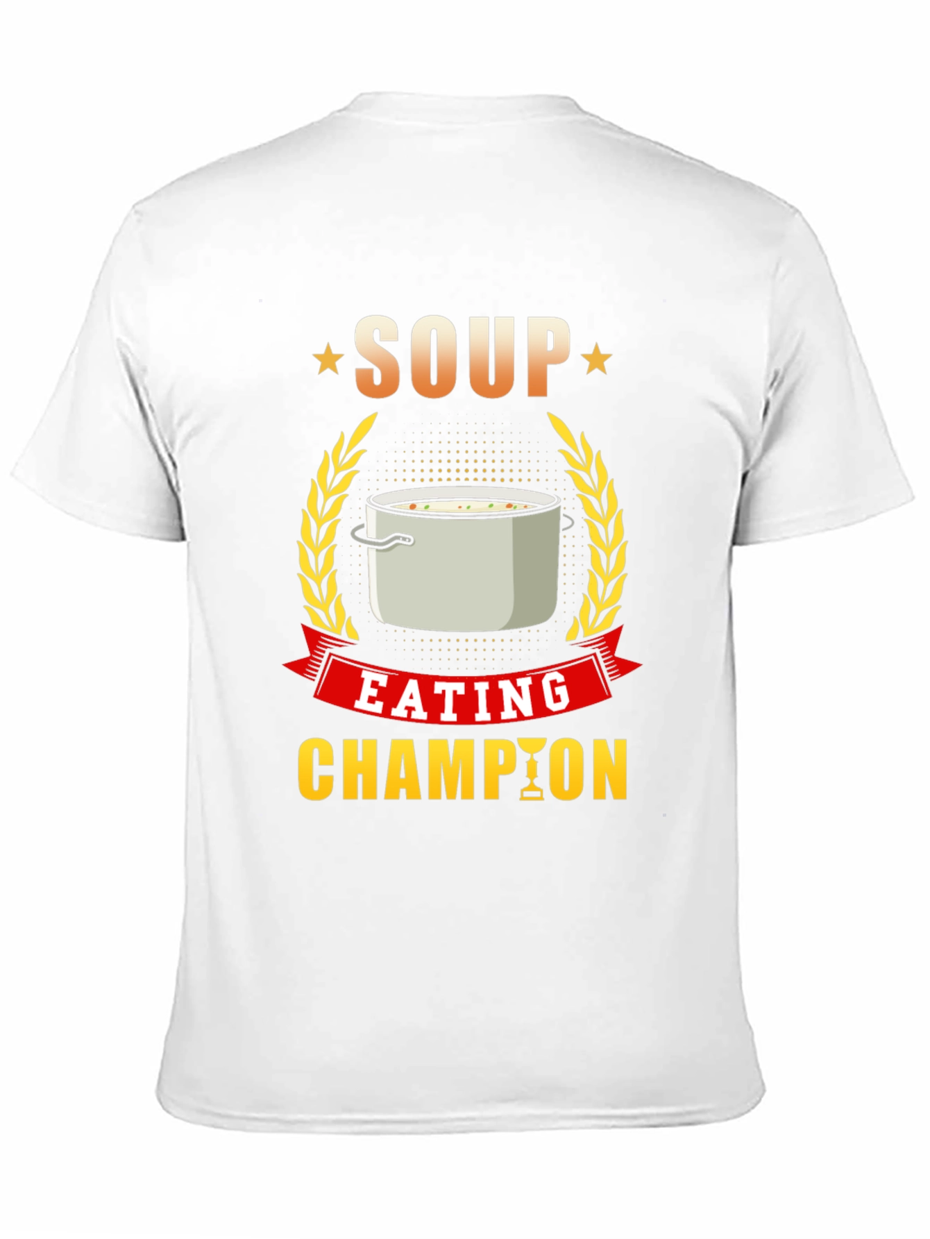 Black Soup Eating Champion T-Shirt, Funny Foodie Tee view 11