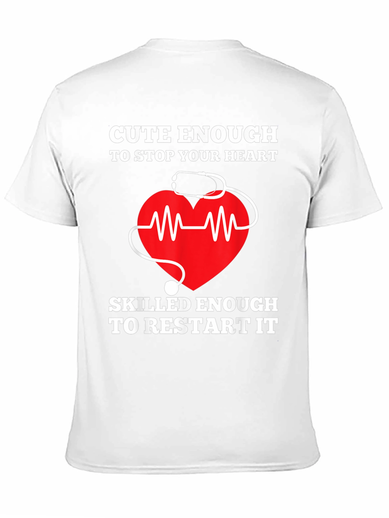 Black Cute Enough to Stop Your Heart T-Shirt view 11